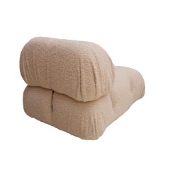 Mario Bellini B&B Italia Camaleonda White Bouclé Fabric Modular Sofa 3 Seater