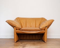 Mario Bellini, B&B Italia, Le Stelle armchair 1974 leather beautiful mid century