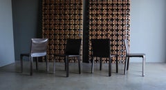 Mario Bellini Brown Leather "Cab" Chairs for Cassina