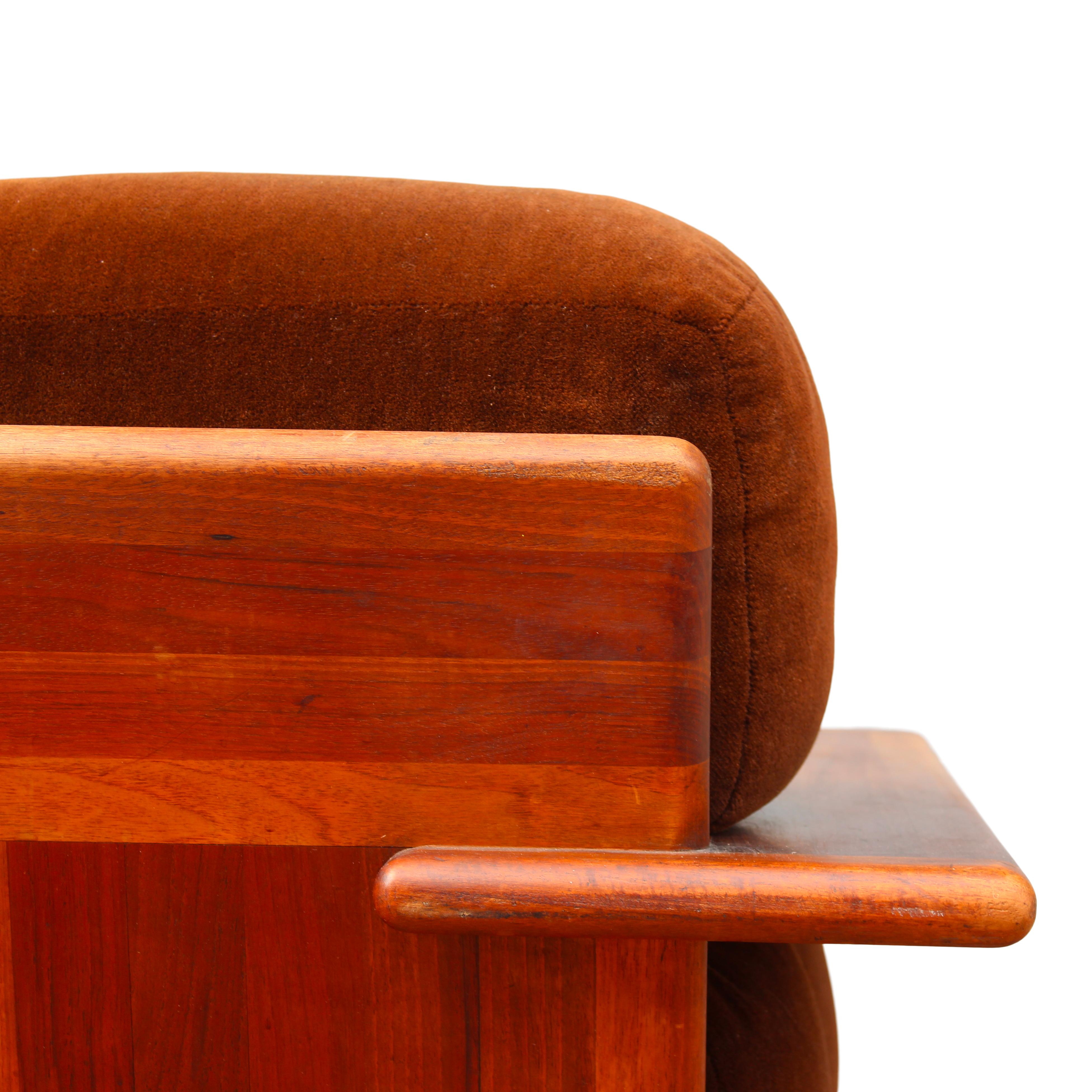 Mario Bellini Divano modulare in velluto marrone Pianura per Cassina, 1970, Set di 3 in vendita 11