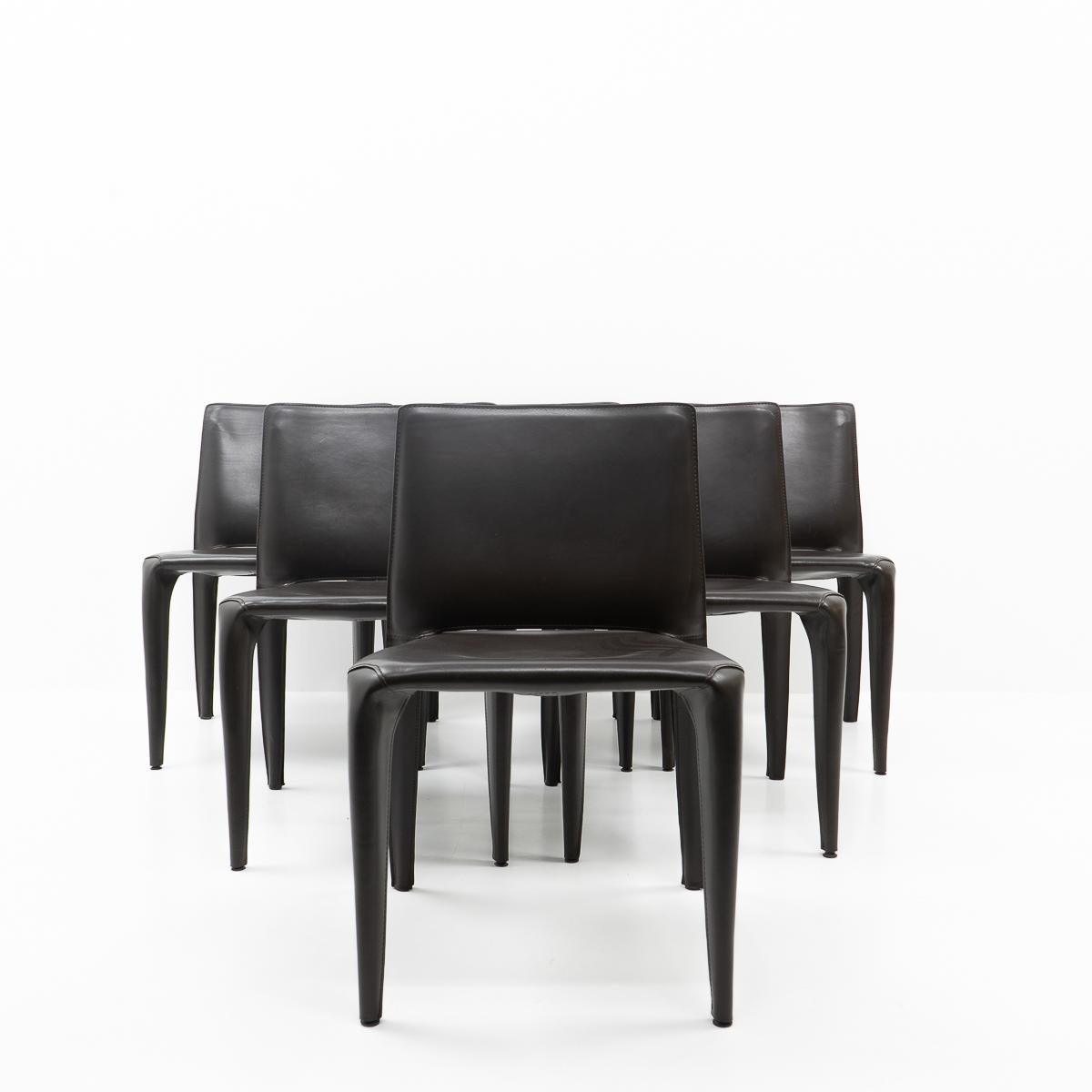 Mario Bellini “Bull” Side Chairs for Cassina, Set of Six, 1990s 4