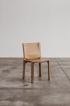Mario Bellini "CAB 412” Chair for Cassina, Natural Leather, 1978
