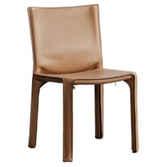 Mario Bellini "CAB 412” Chair for Cassina, Natural Leather, 1978