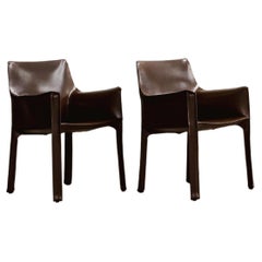 Mario Bellini "CAB 412", Sedie per Cassina Set di 8 - "CAB 413", Set di 2