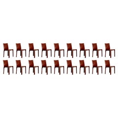 Mario Bellini "CAB 412" Esszimmerstühle für Cassina, 1978, 18 Exemplare