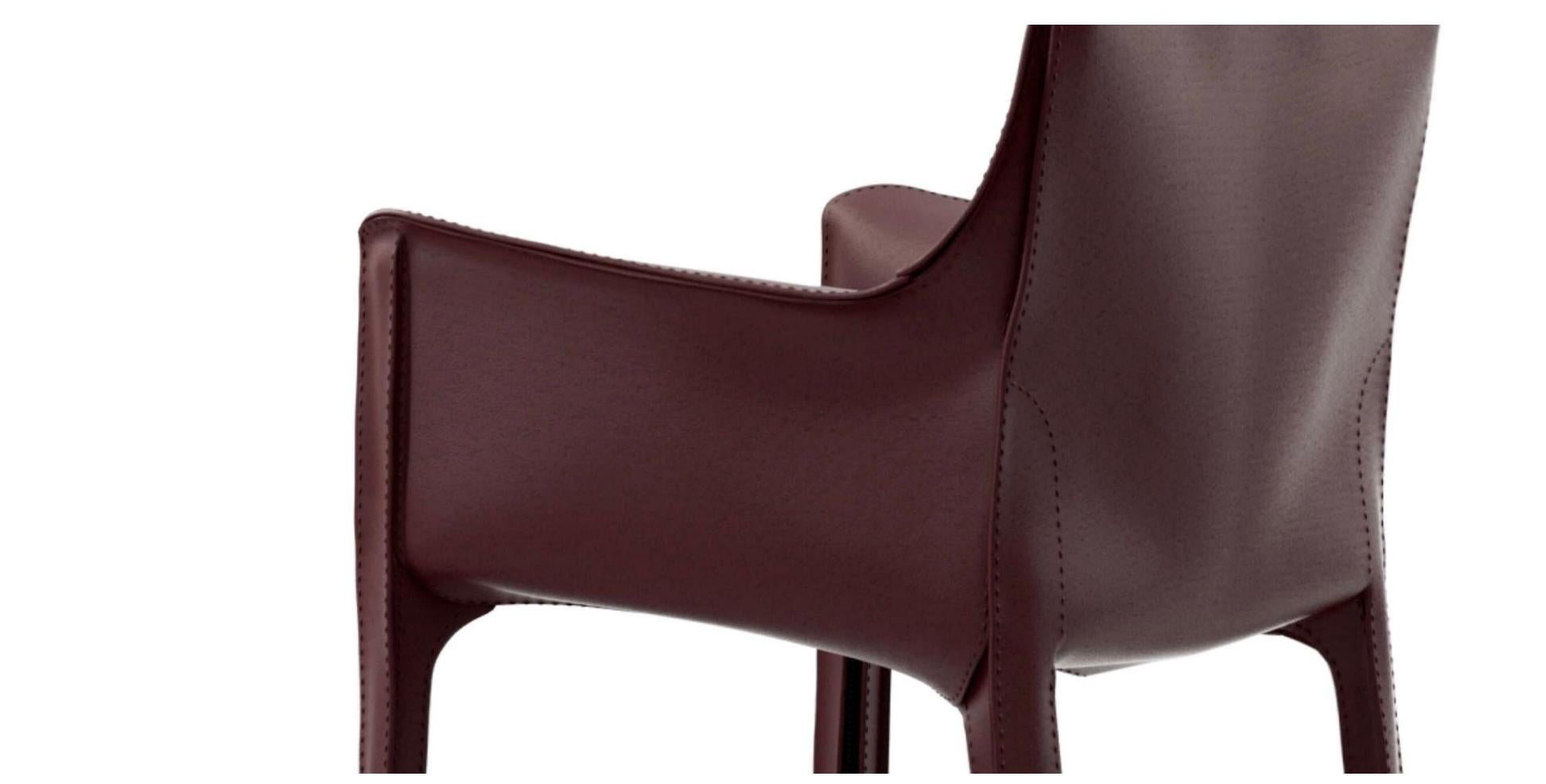 Mario Bellini Cab 413 Stuhl für Cassina (Stahl) im Angebot
