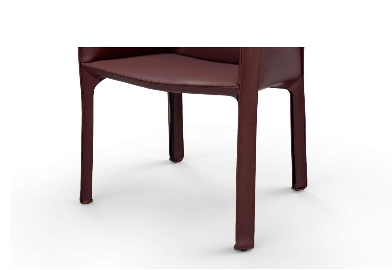 Mario Bellini Cab 413 Stuhl für Cassina im Angebot 1