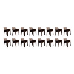 Mario Bellini "CAB 413” Dining Chairs for Cassina, 1977, Set of 16