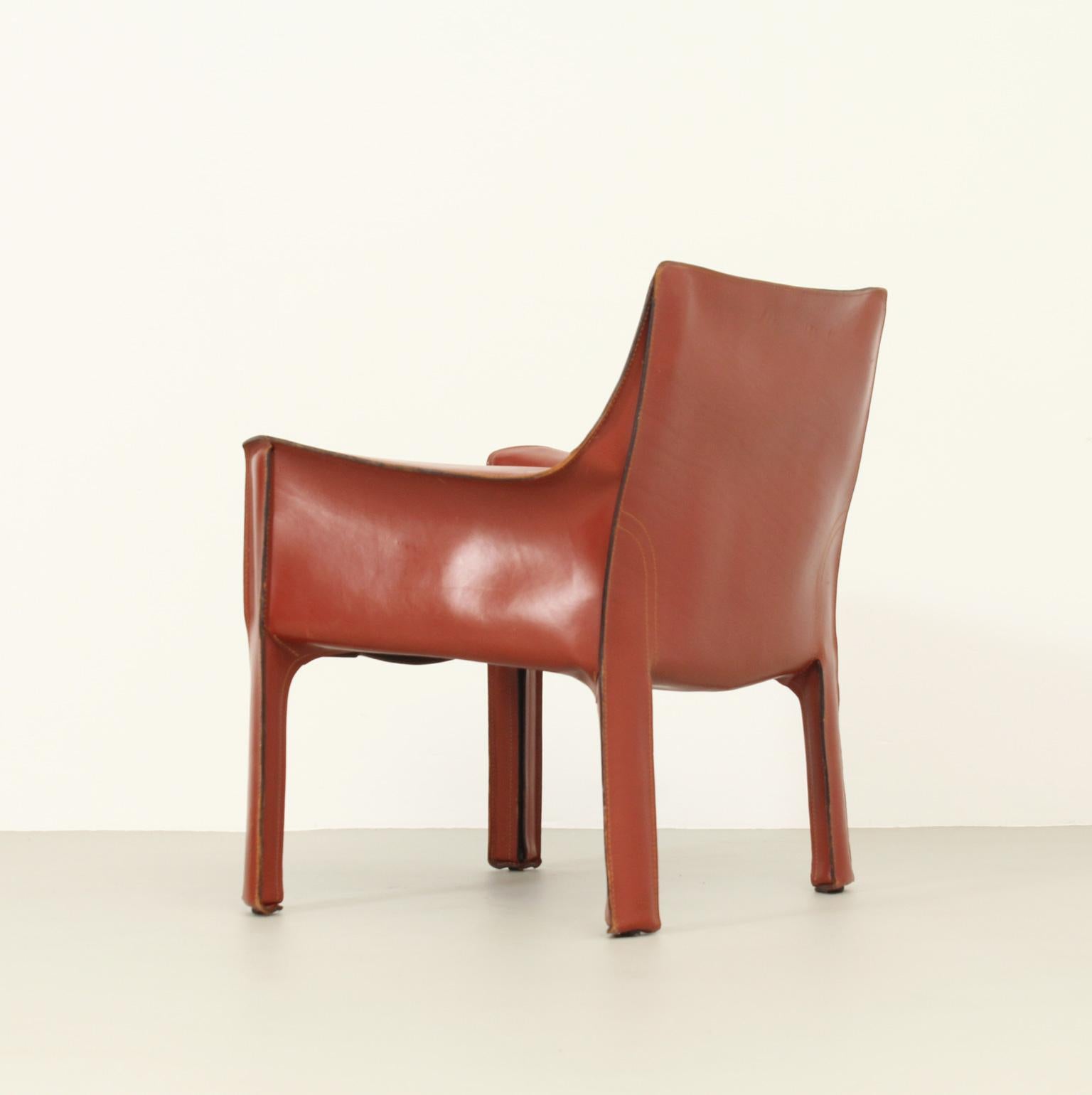 Mario Bellini Cab 414 Armchair for Cassina, Italy, 1982 3