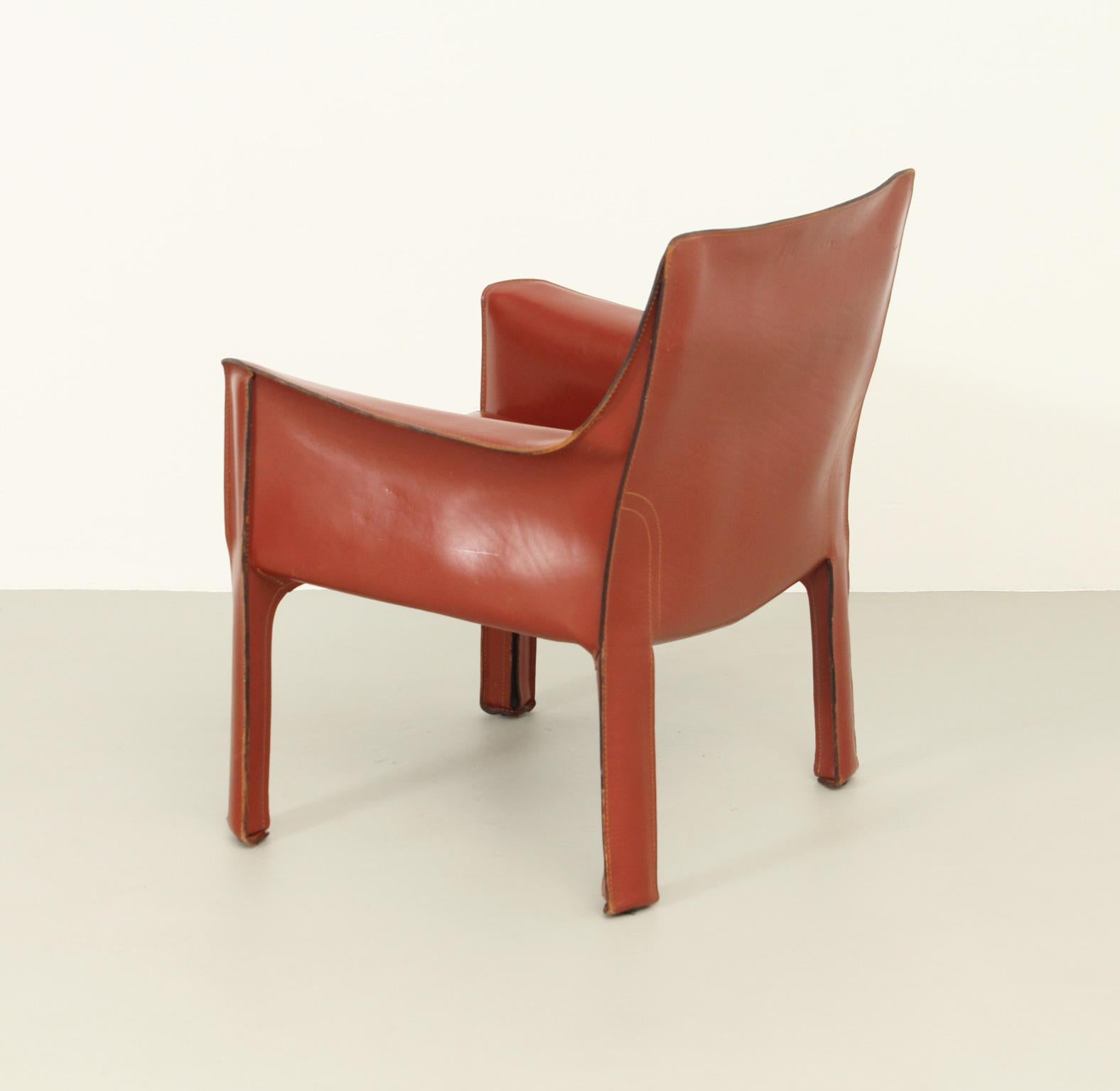 Mario Bellini Cab 414 Armchair for Cassina, Italy, 1982 4