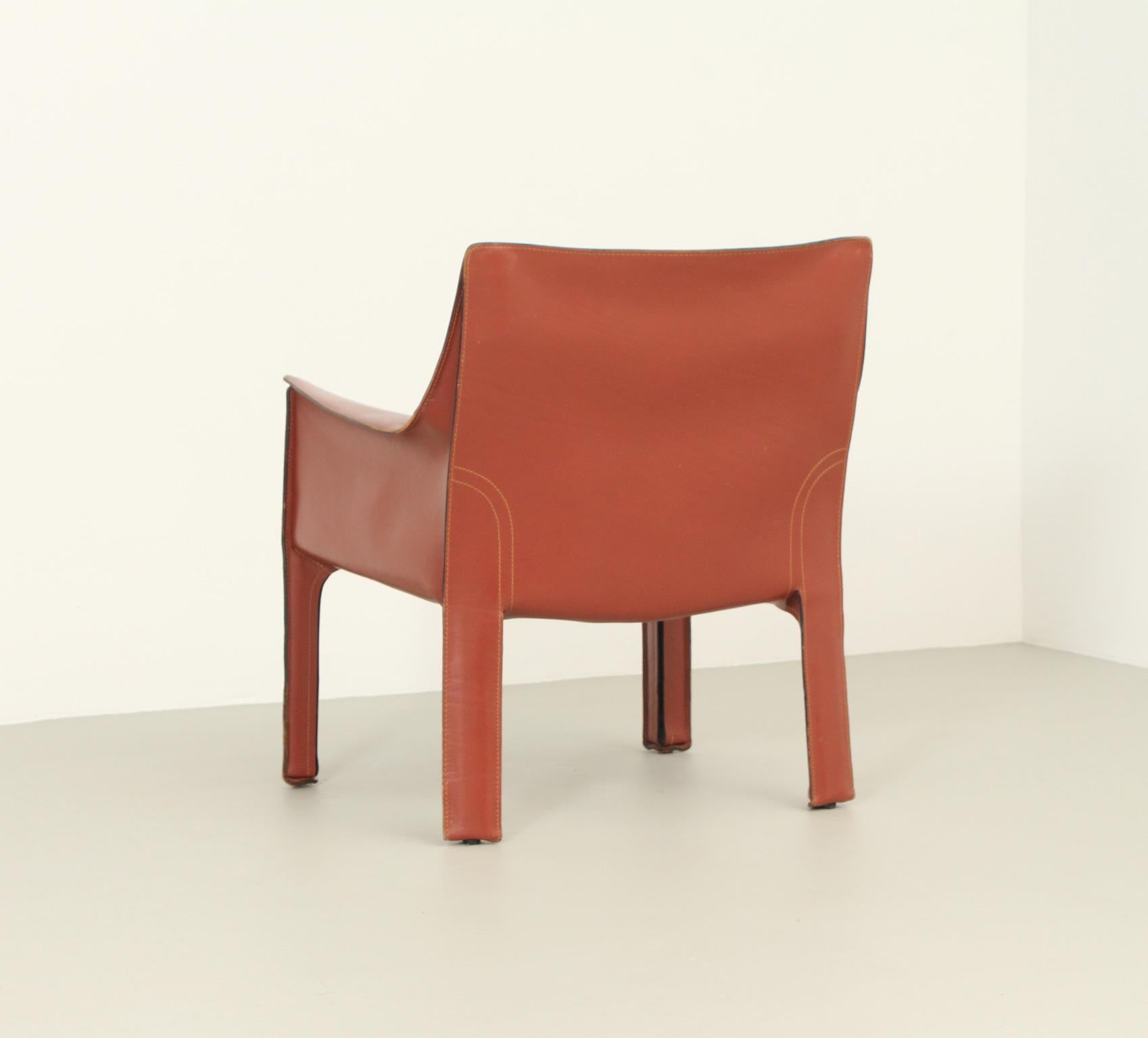Mario Bellini Cab 414 Armchair for Cassina, Italy, 1982 5
