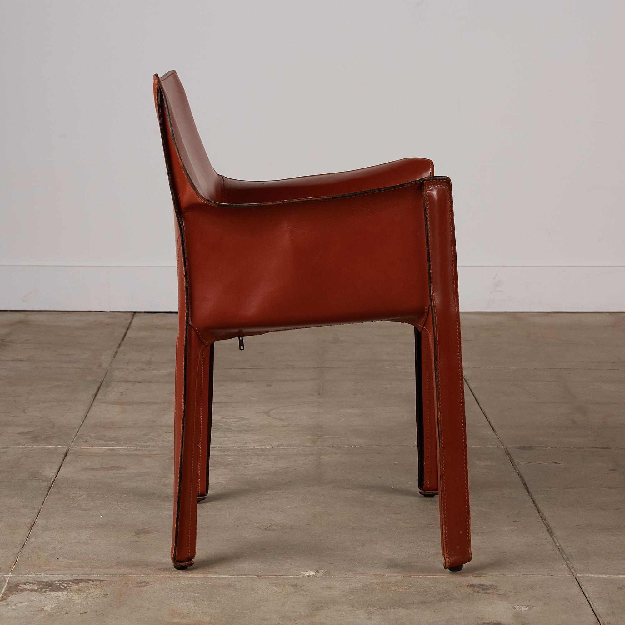 Italian Mario Bellini Cab Arm Chair for Cassina