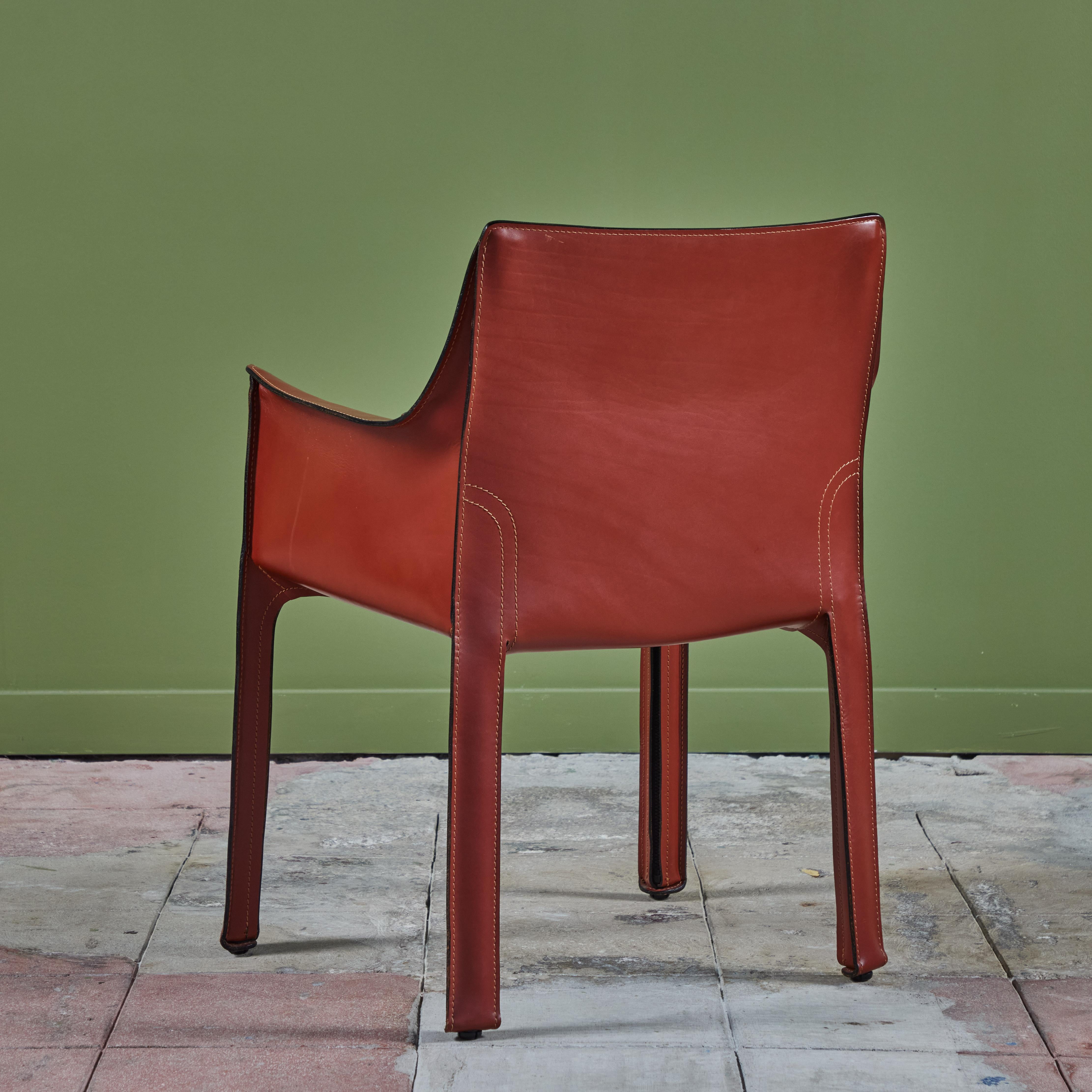 Mario Bellini Cab Arm Chair for Cassina For Sale 1