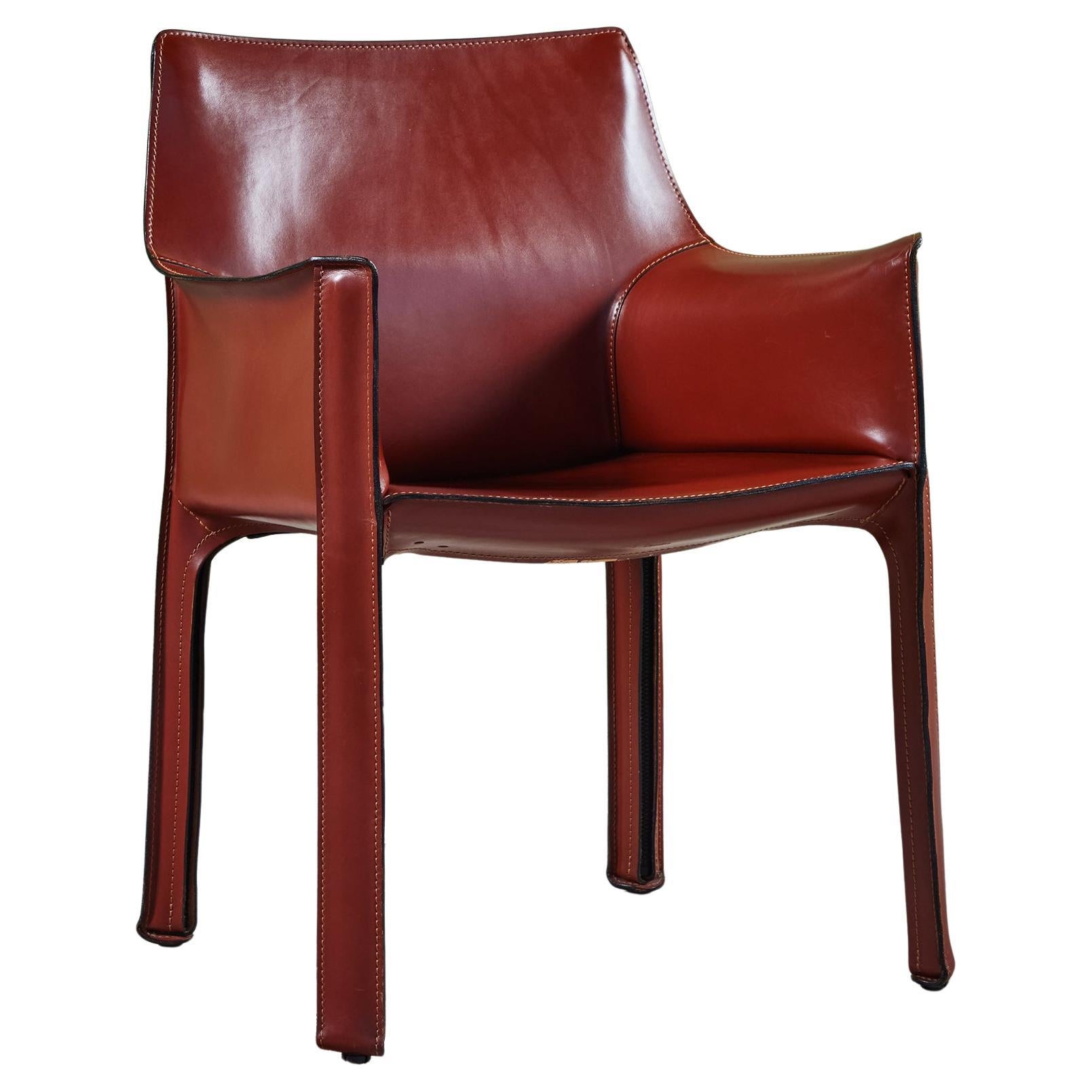 Mario Bellini Cab Arm Chair for Cassina For Sale