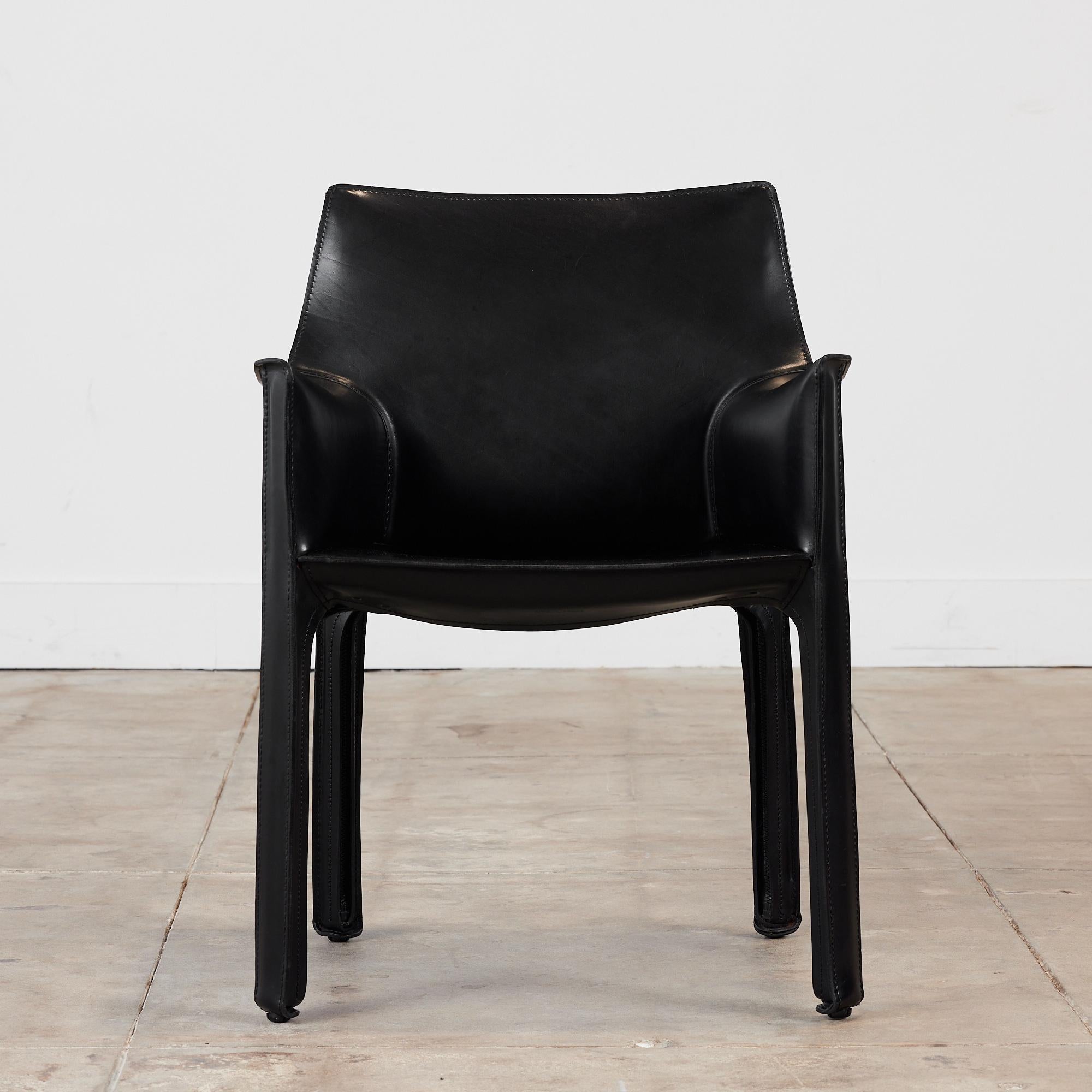 Italian Mario Bellini Cab Armchair for Cassina