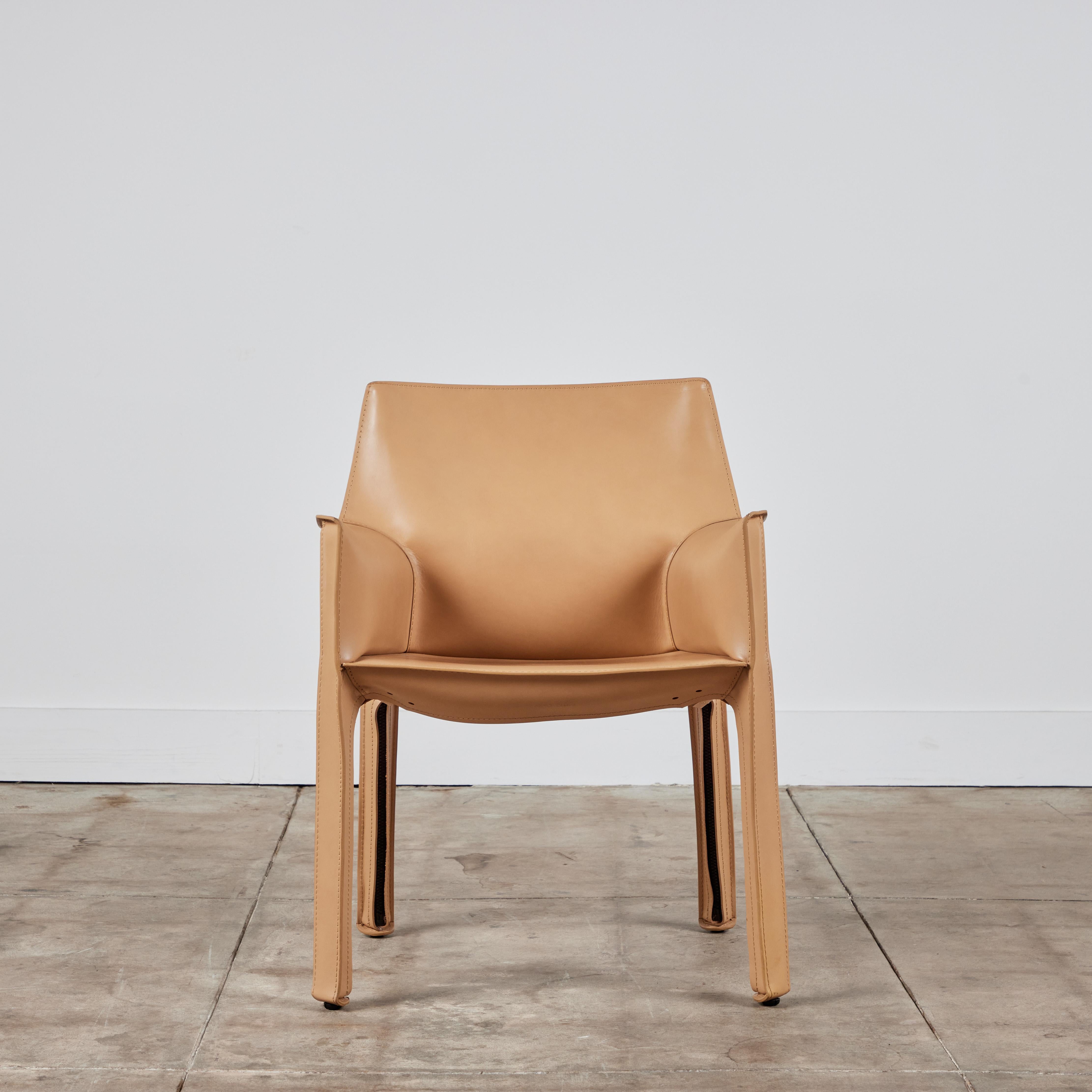 Italian Mario Bellini Cab Armchair for Cassina