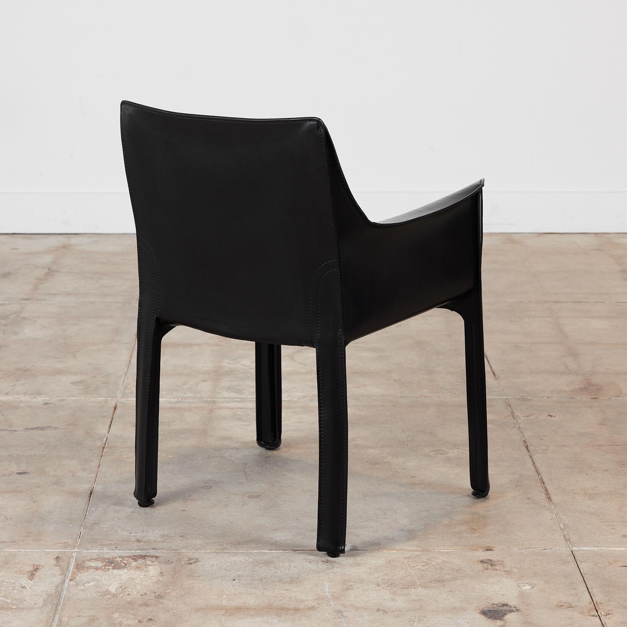 Steel Mario Bellini Cab Armchair for Cassina