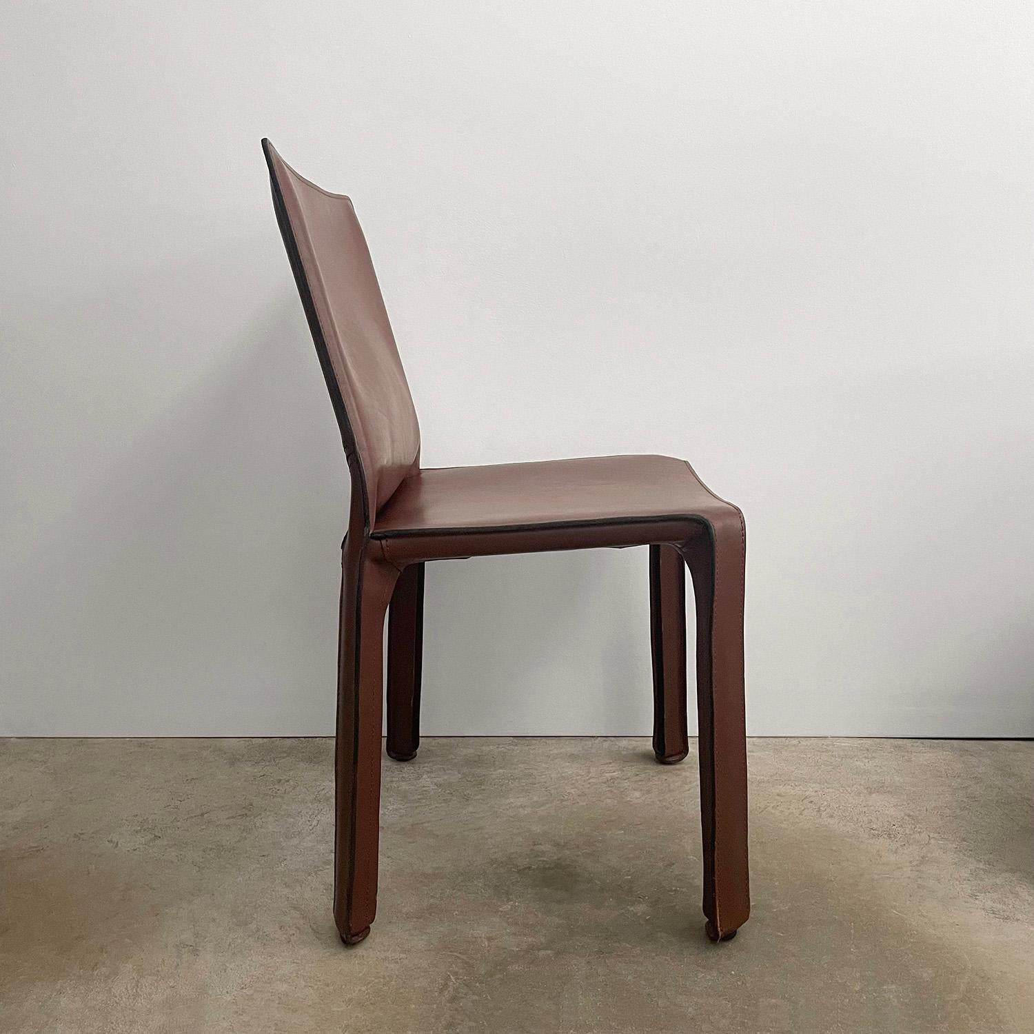 italien Chaise Cab Mario Bellini en vente