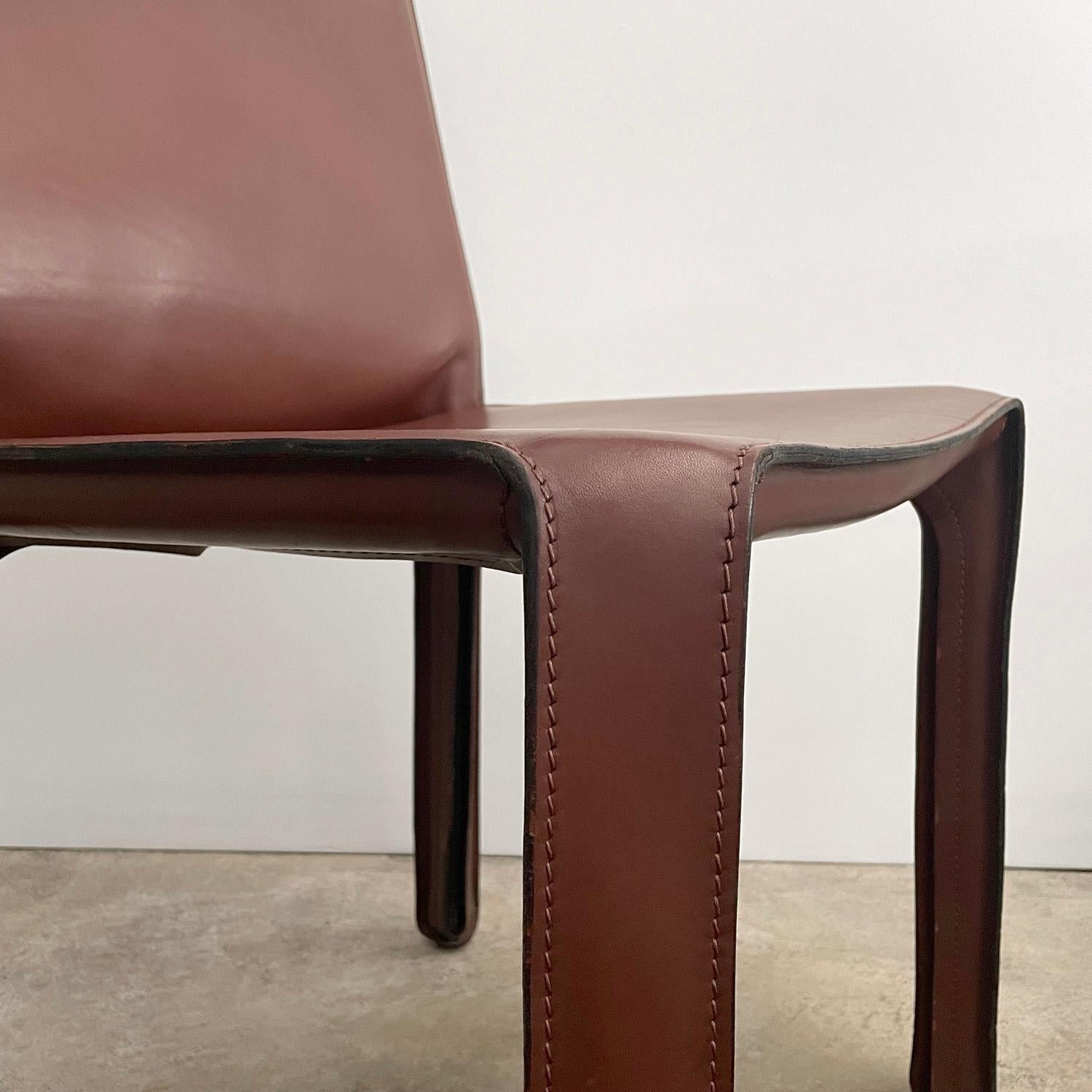 Leather Mario Bellini Cab Chair For Sale