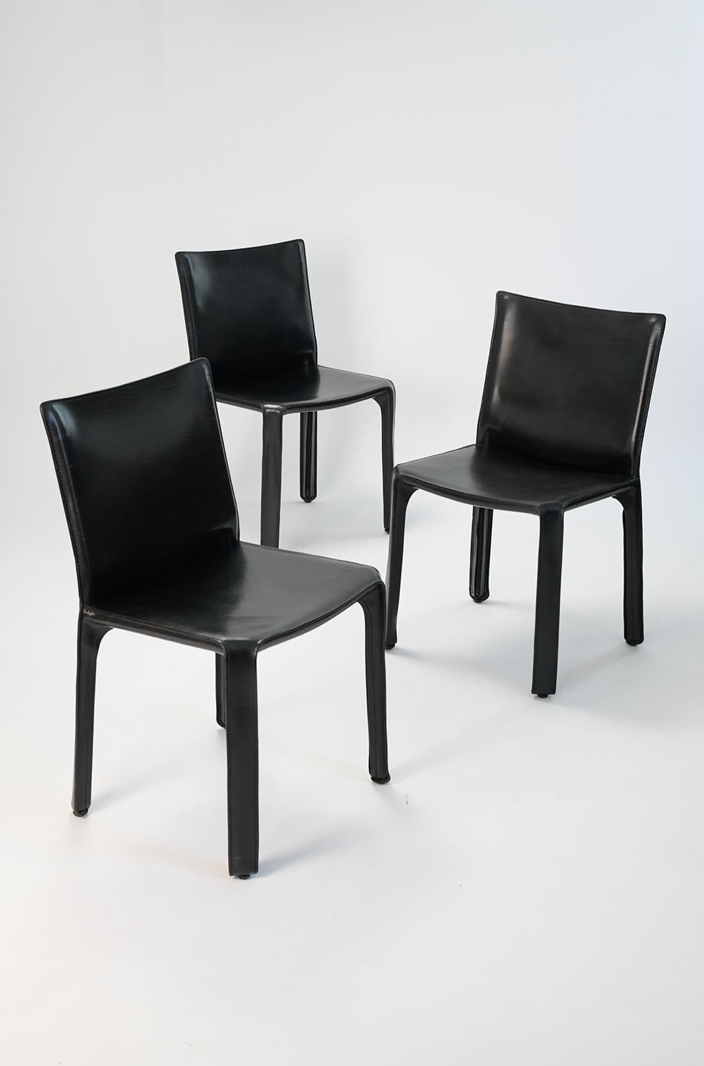 20th Century Mario Bellini Cab Chairs by Cassina - Set of Four  For Sale