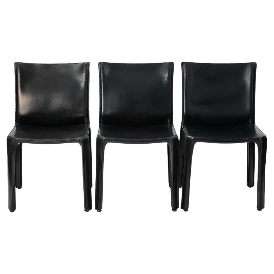 Mid-Century Modern Mario Bellini Cab Chairs by Cassina - Set of Four  For Sale