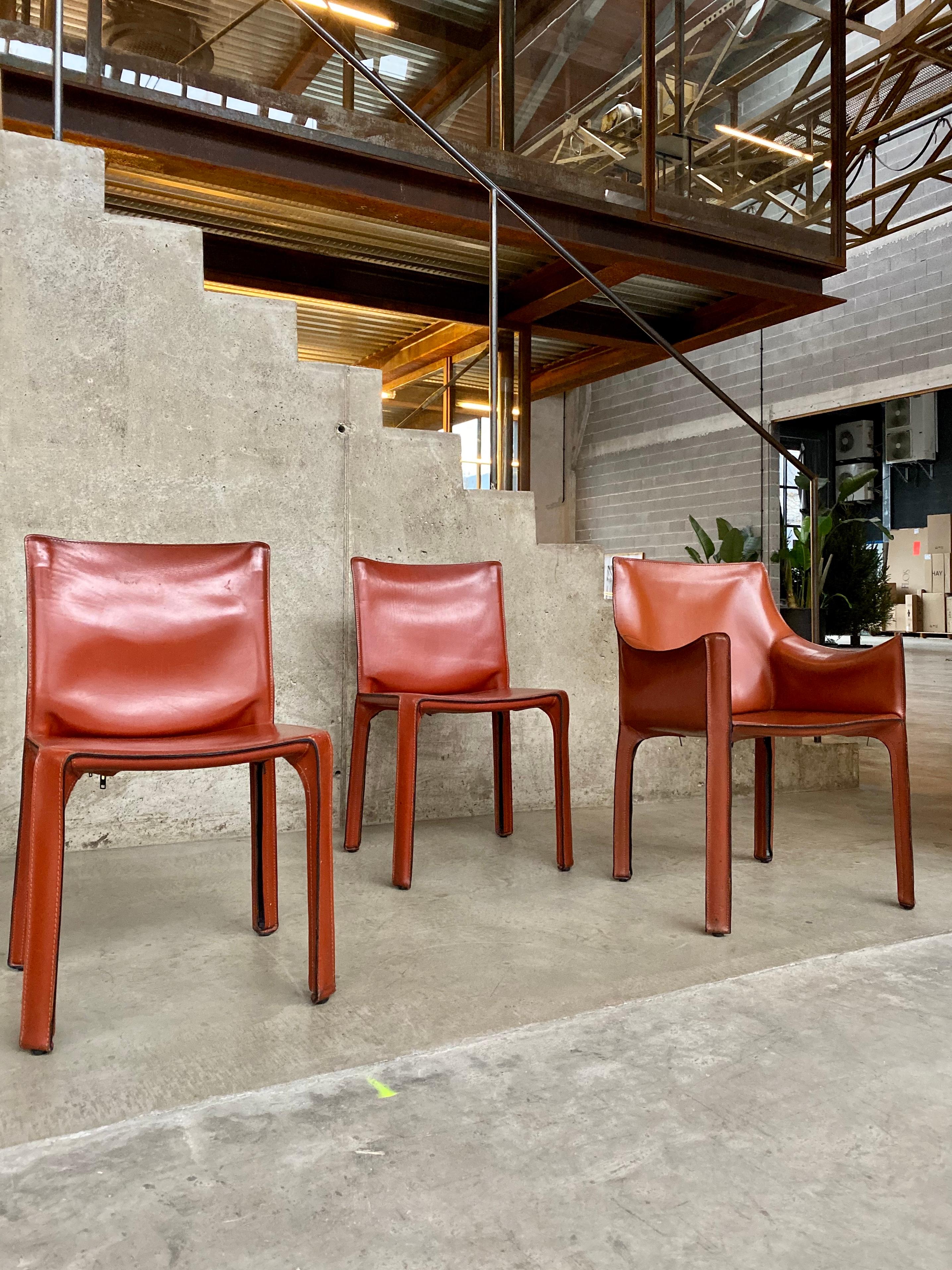 Late 20th Century Mario Bellini “CAB” Chairs for Cassina, 1977, Set of 6