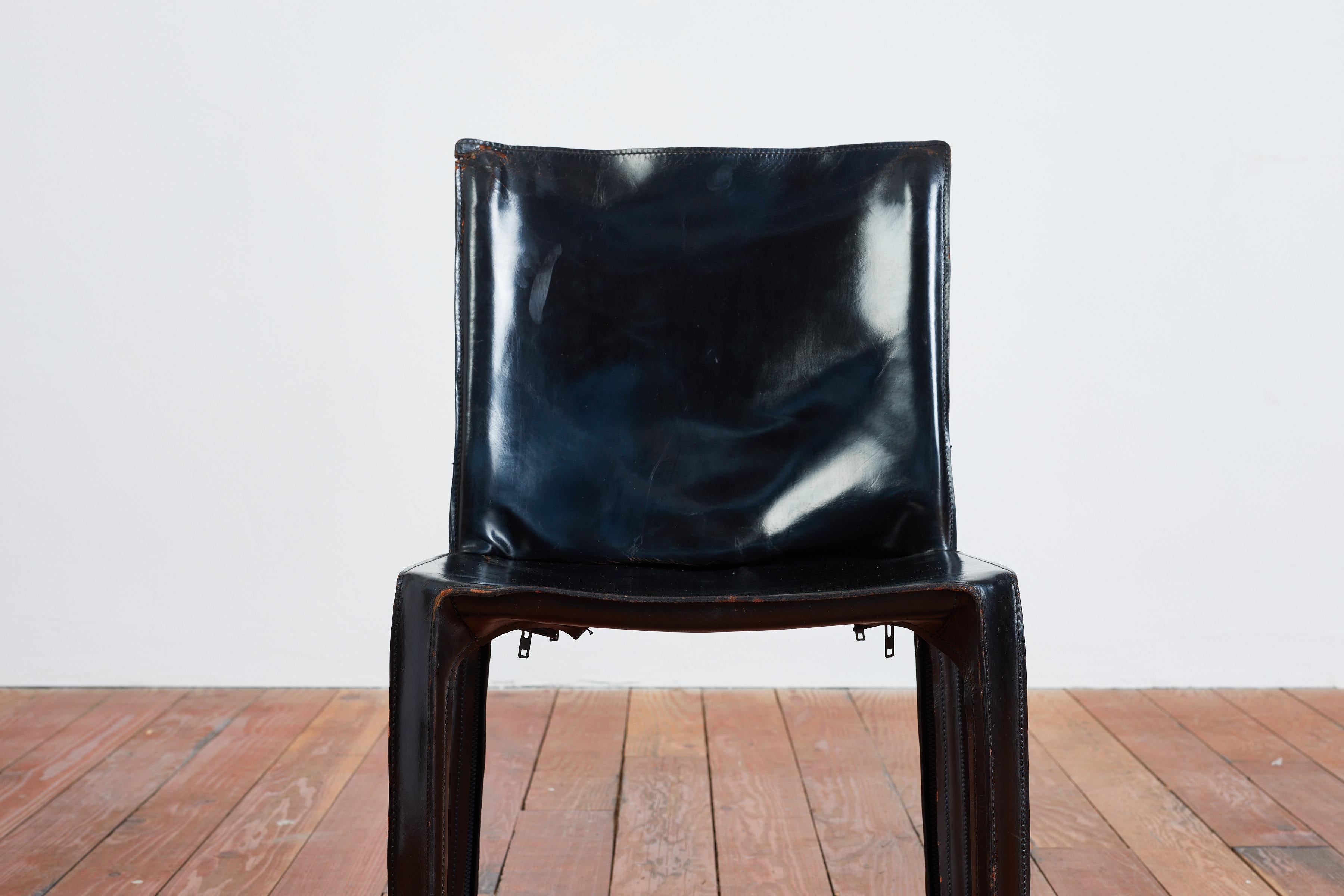 Mario Bellini „Cab“-Stühle (Leder) im Angebot