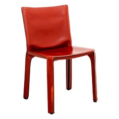 Mario Bellini "Cab" Chairs in Caramel Leather