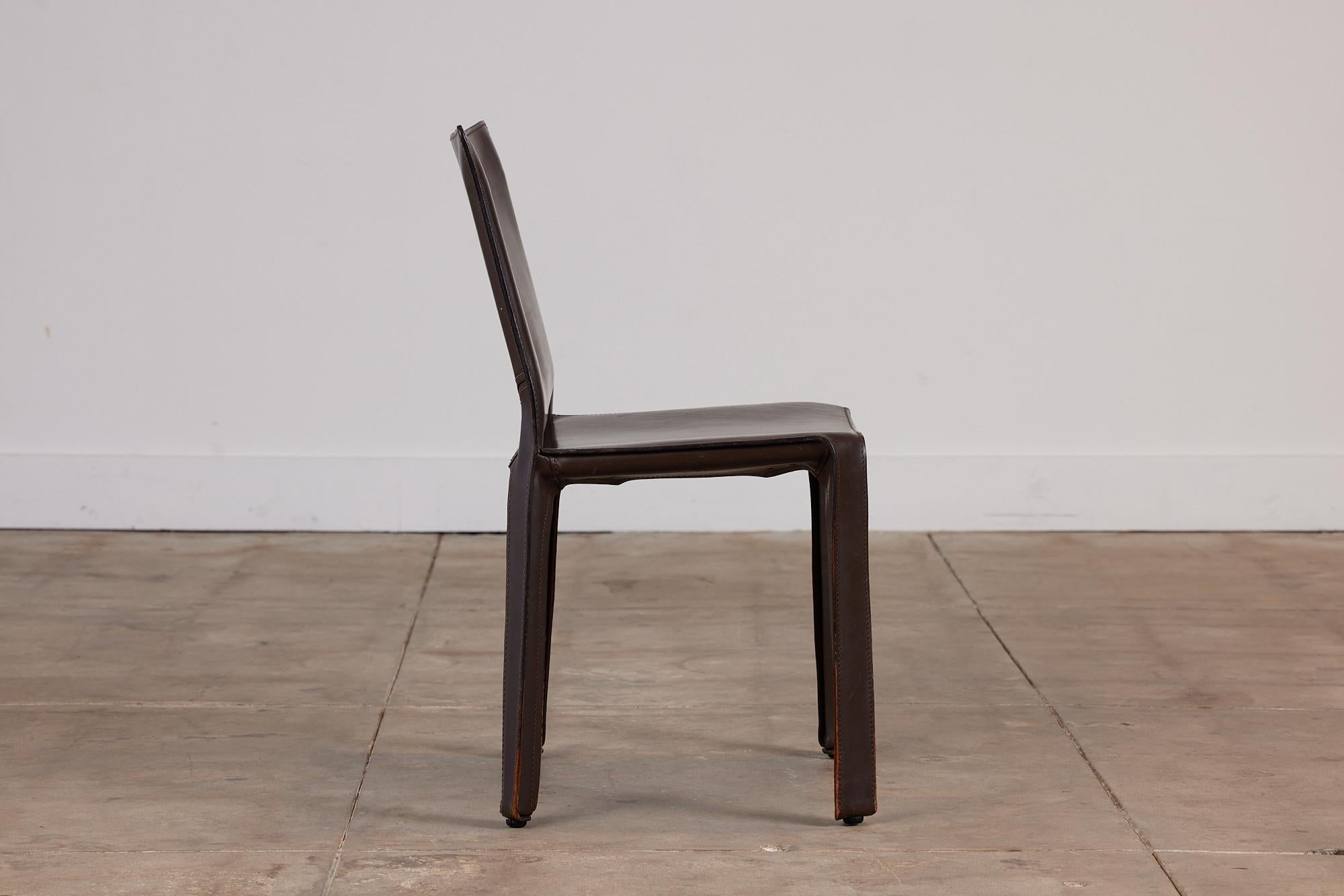 Italian Mario Bellini Cab Dining Side Chair for Cassina