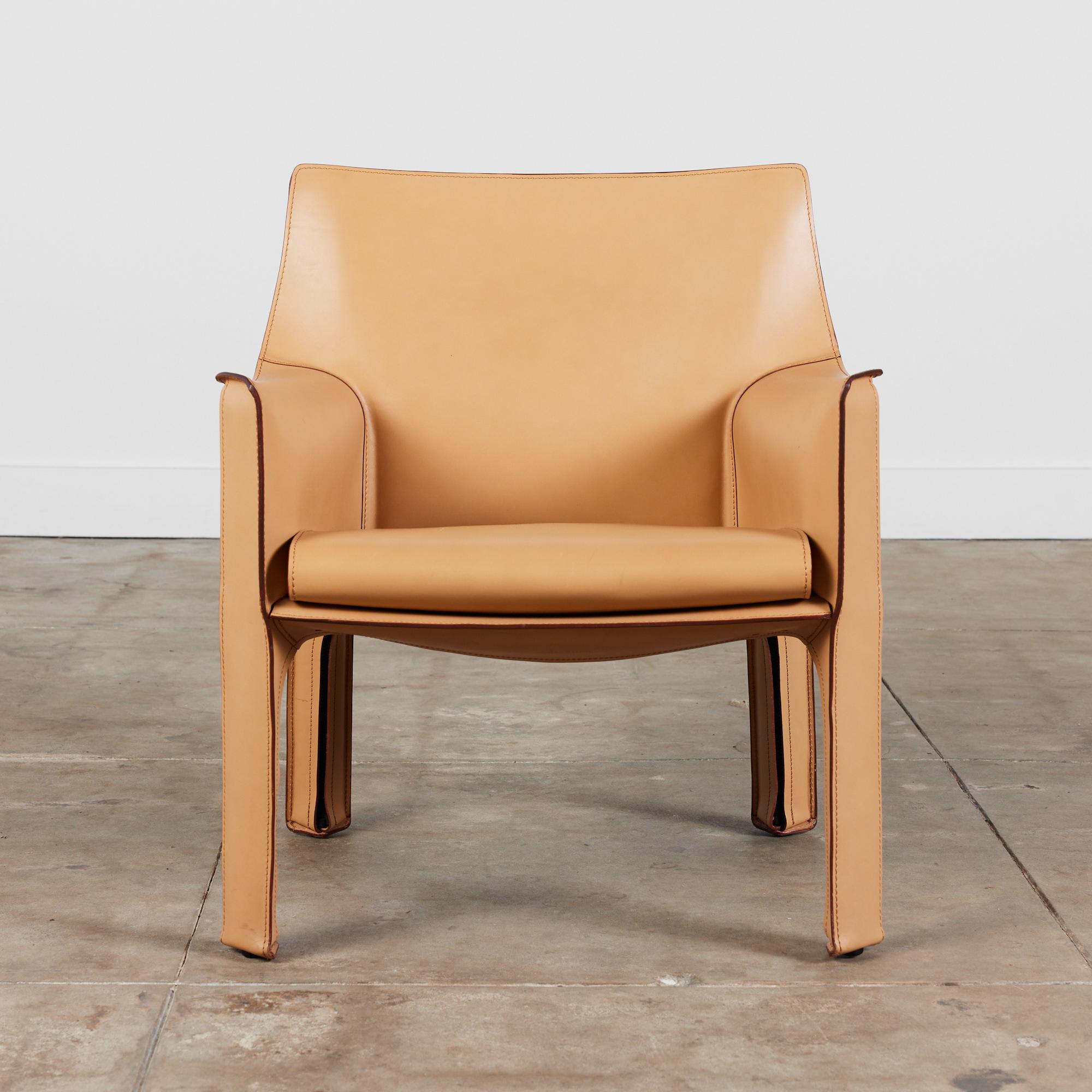 Mid-Century Modern Mario Bellini Cab Lounge Chair for Cassina