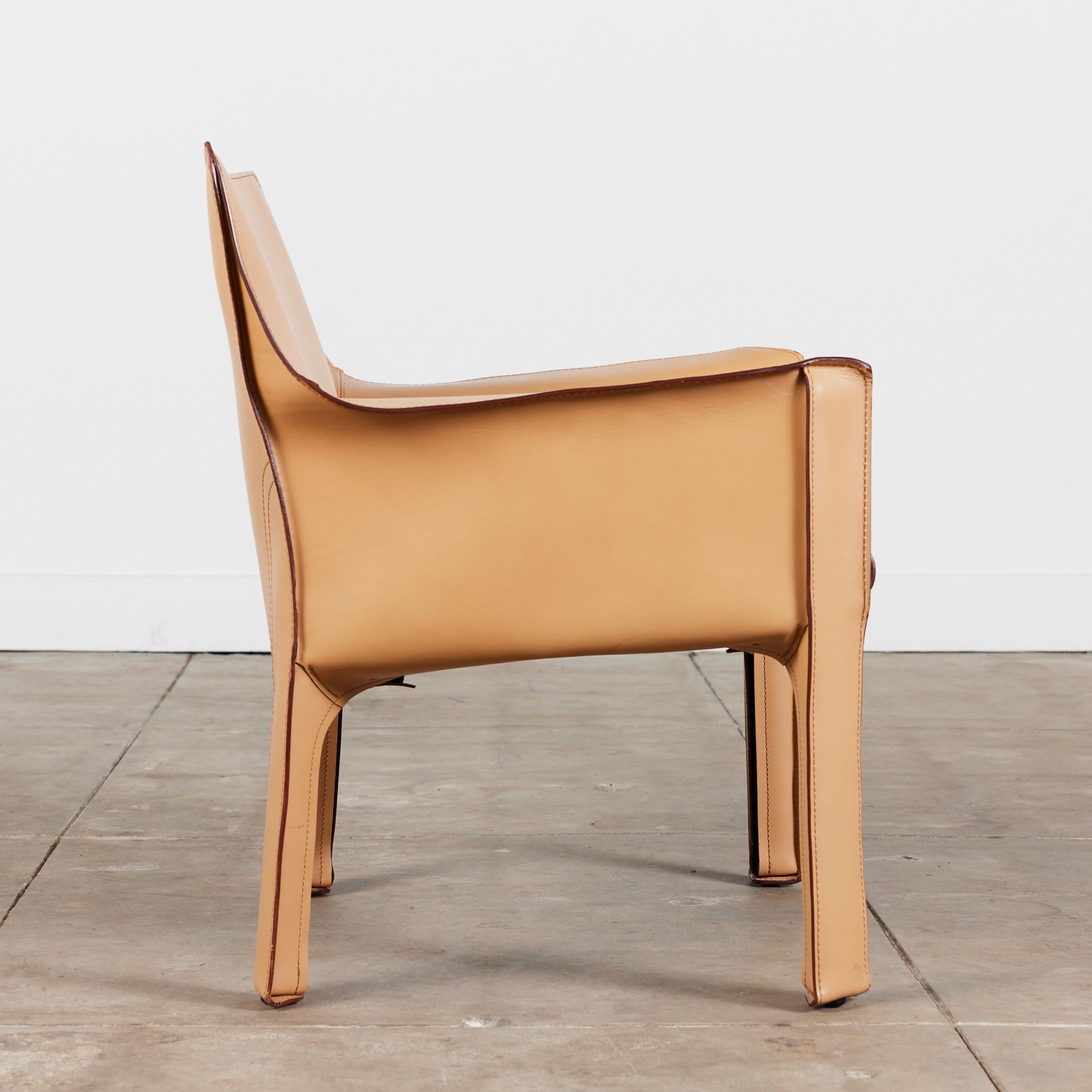 Italian Mario Bellini Cab Lounge Chair for Cassina