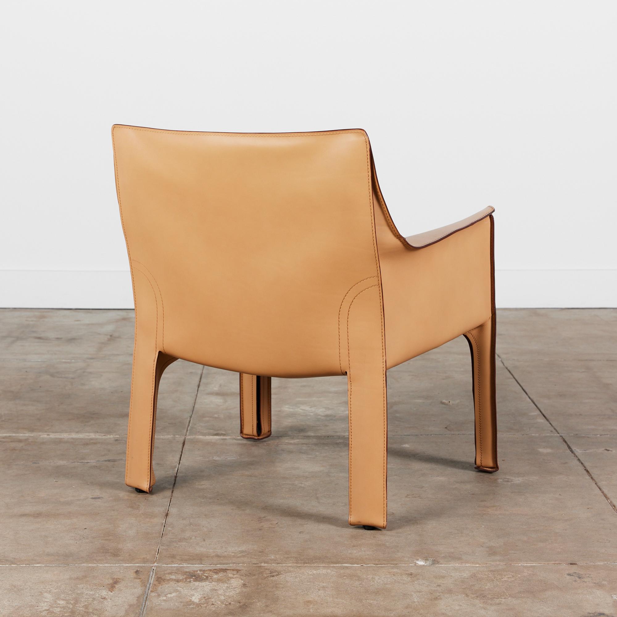 Mario Bellini Cab Lounge Chair for Cassina In Good Condition In Los Angeles, CA