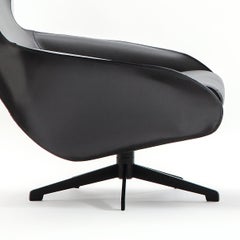 Mario Bellini 'Cab' Lounge Chair, Tubular Steel and Leather by Cassina
