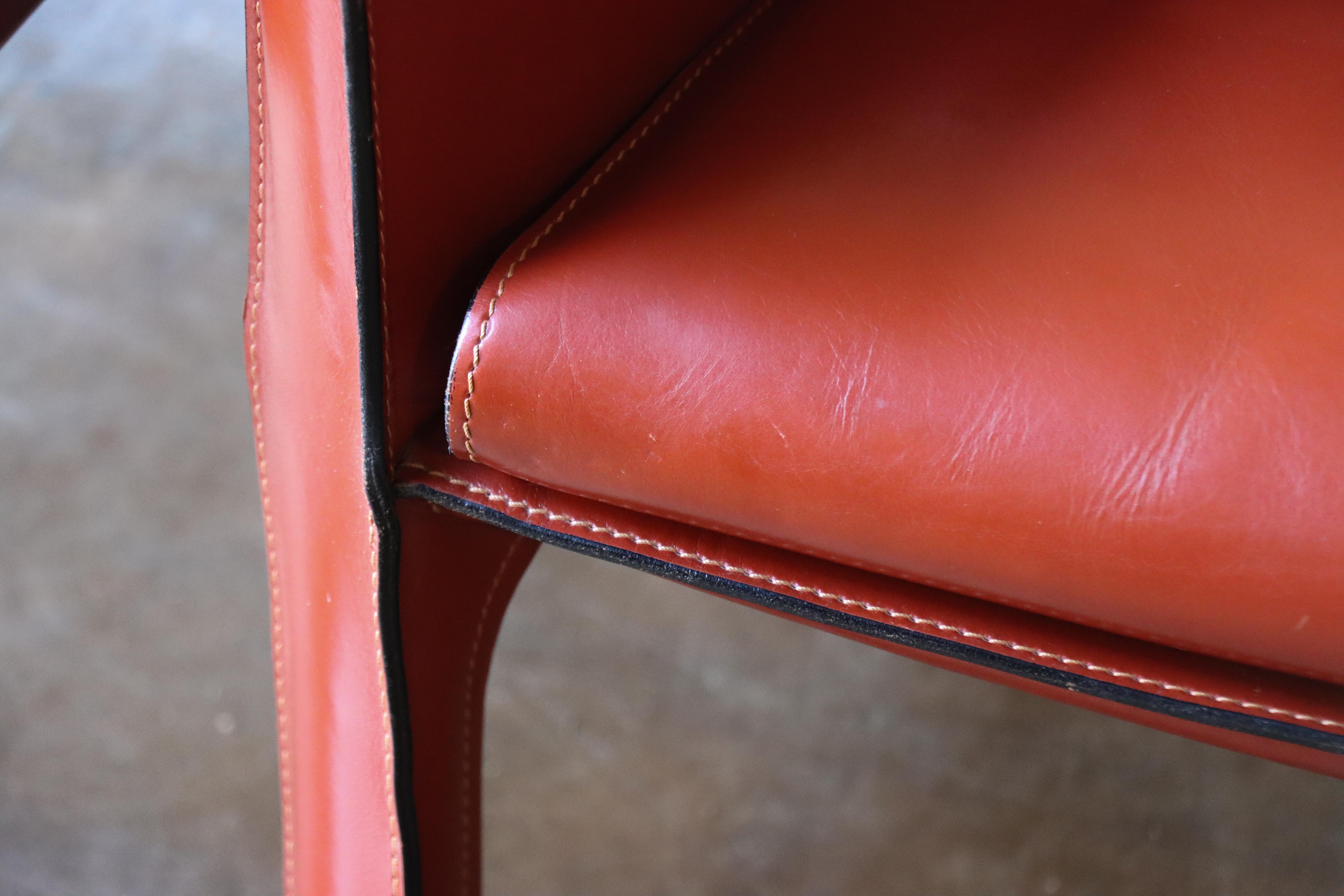 Mario Bellini CAB Lounge Chairs für Cassina, 1970er Jahre - Oxblood/Red, 4er-Set im Angebot 2