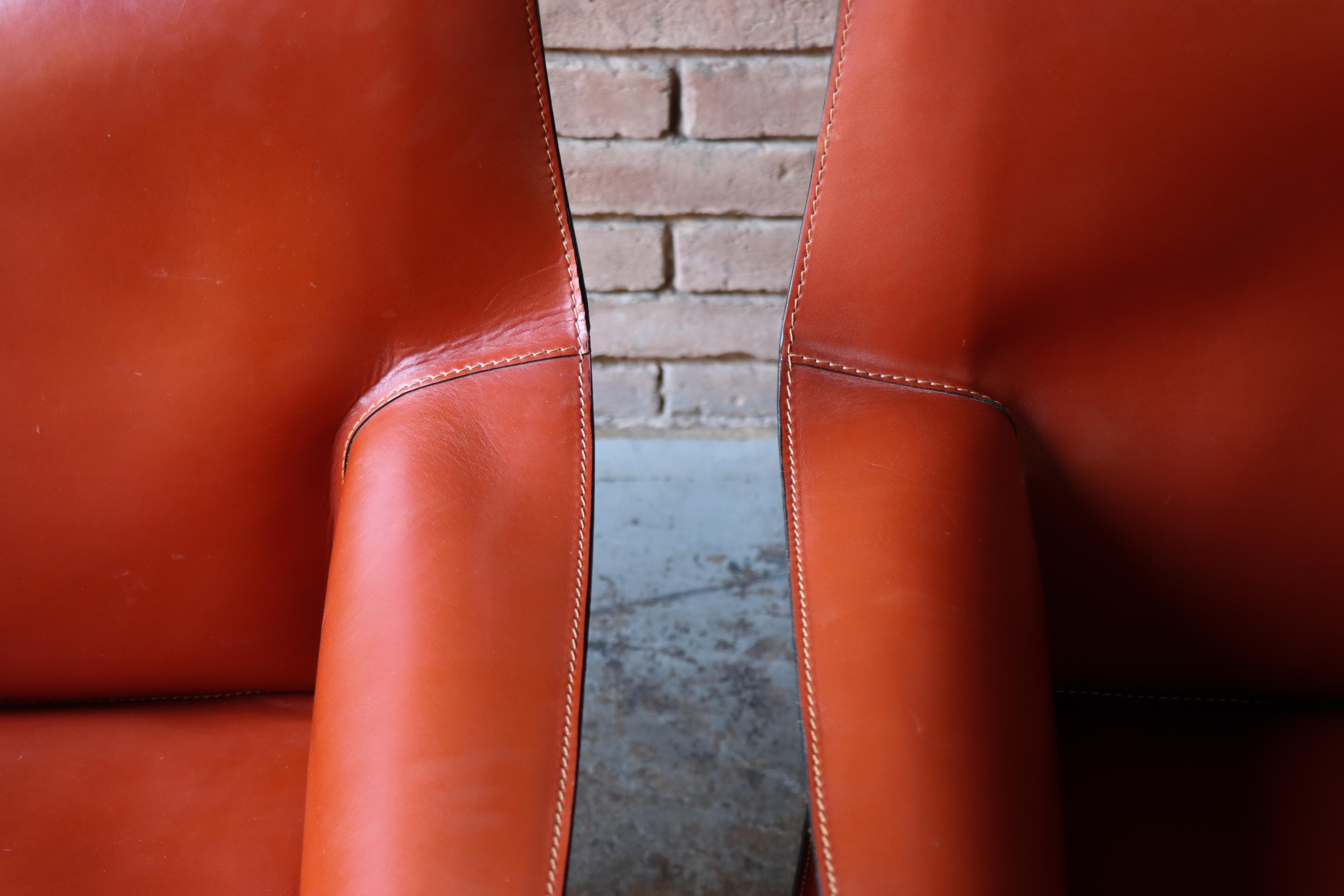 Mario Bellini CAB Lounge Chairs für Cassina, 1970er Jahre - Oxblood/Red, 4er-Set im Angebot 3