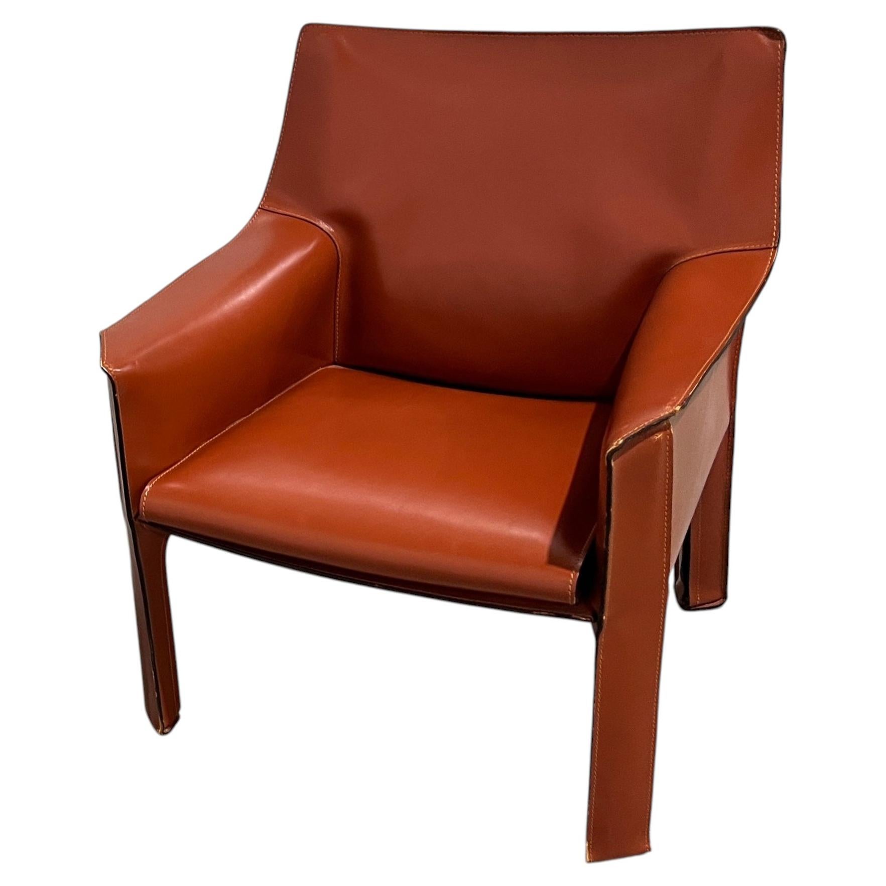 Mario Bellini 'Cab' Model 414 Lounge Chair for Cassina, 1980s Italy, 4 Available