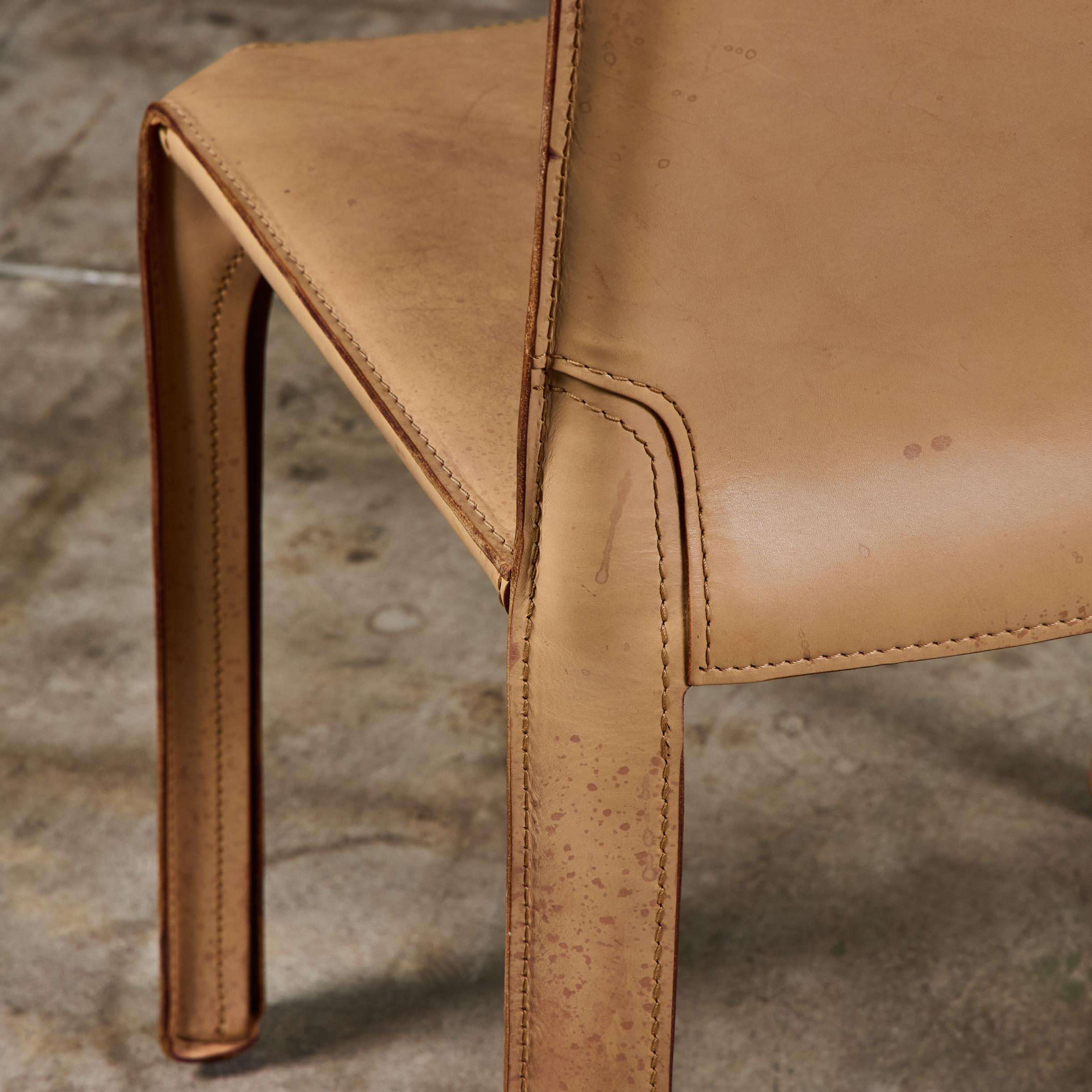 Mario Bellini Cab Beistell-Esszimmerstuhl für Cassina im Angebot 11