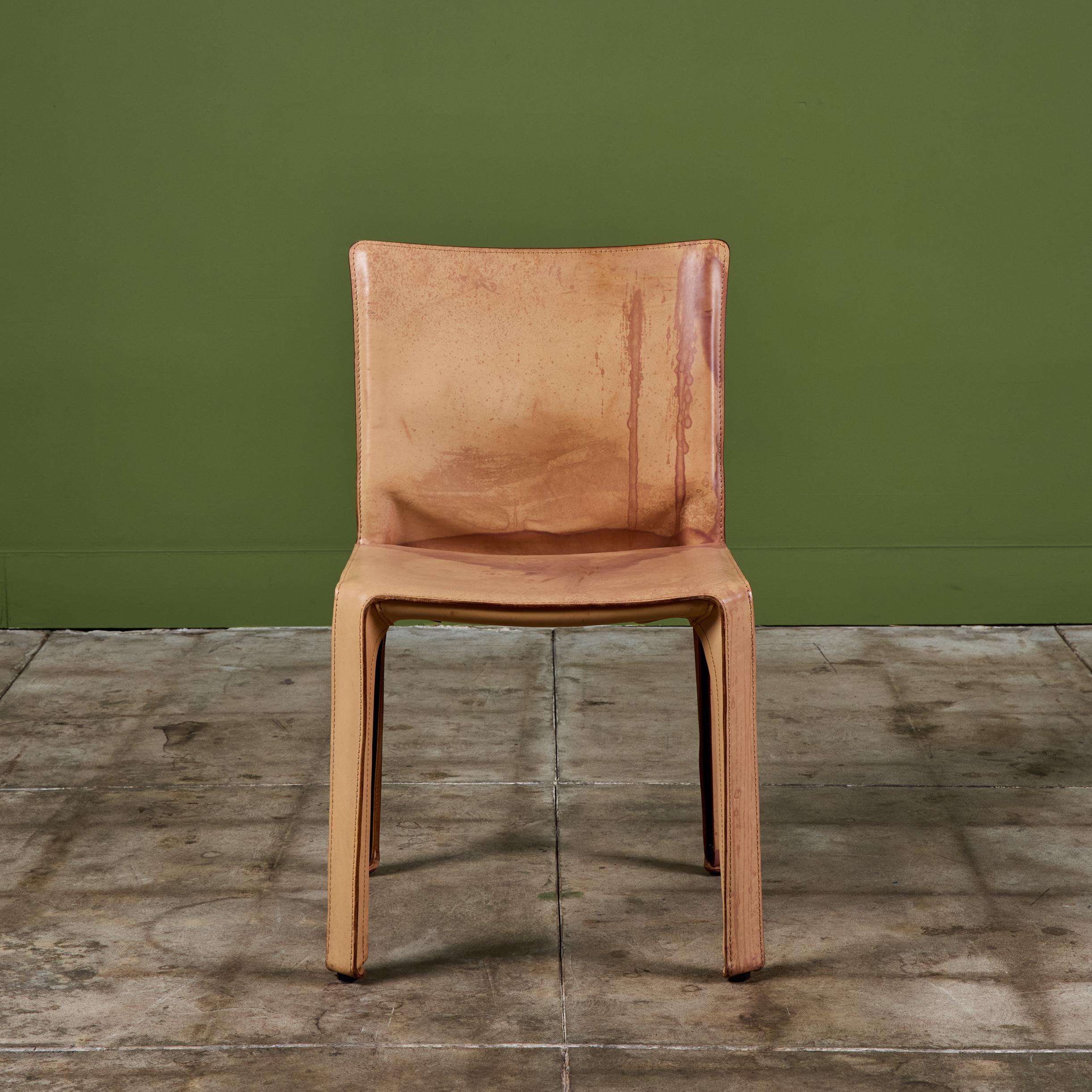 Mario Bellini Cab Beistell-Esszimmerstuhl für Cassina (Moderne der Mitte des Jahrhunderts) im Angebot
