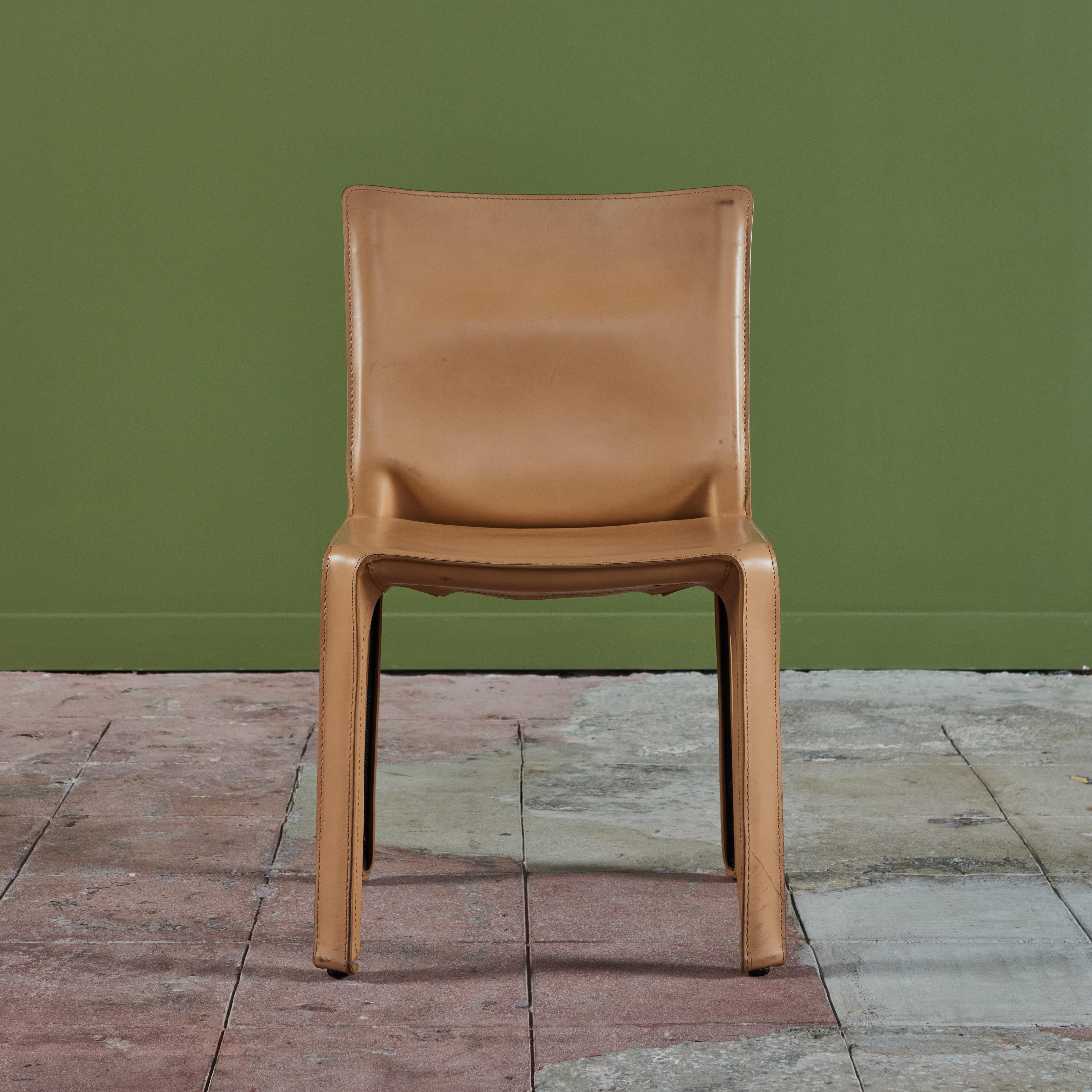 Italian Mario Bellini Cab Side Dining Chair for Cassina