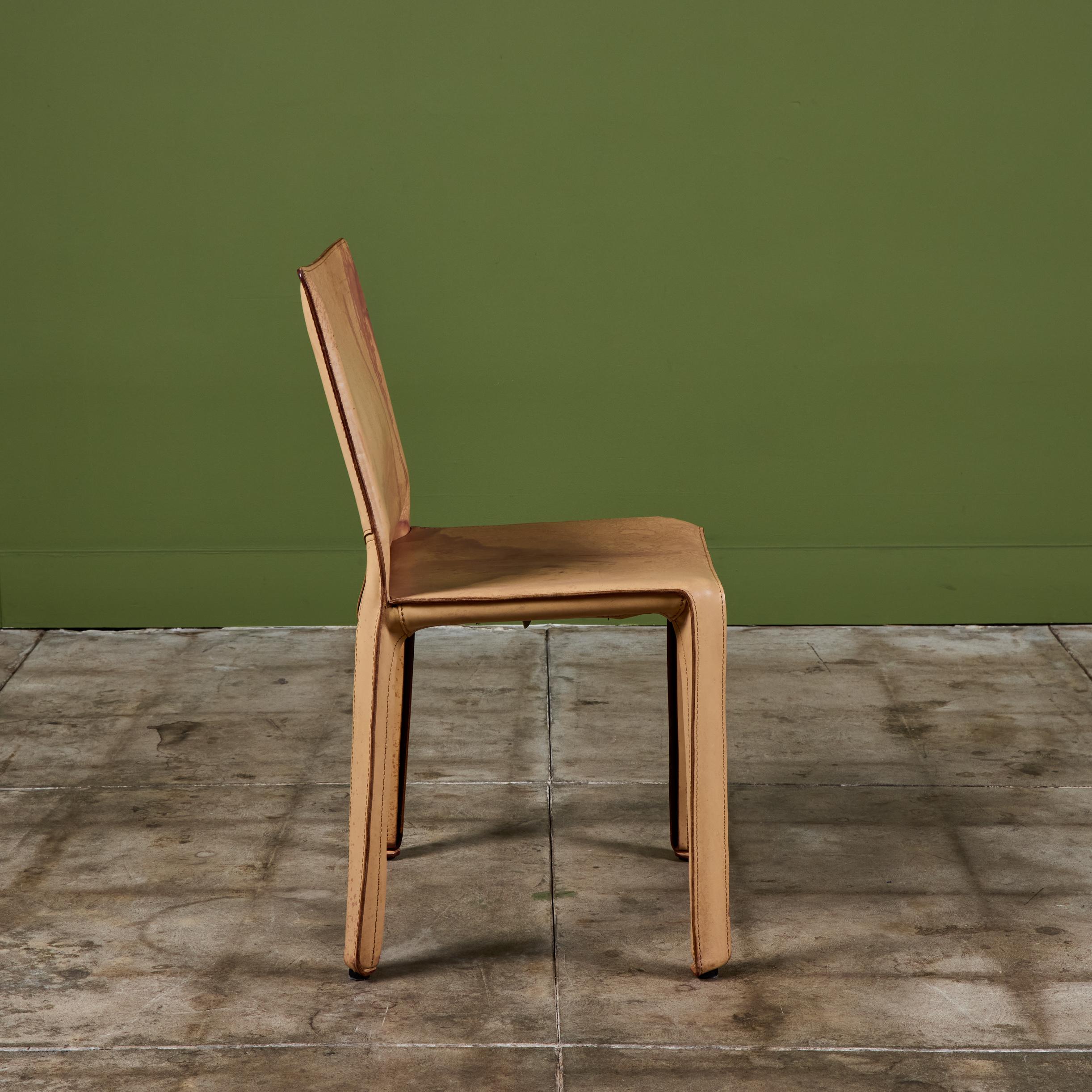 Mario Bellini Cab Beistell-Esszimmerstuhl für Cassina im Zustand „Gut“ im Angebot in Los Angeles, CA