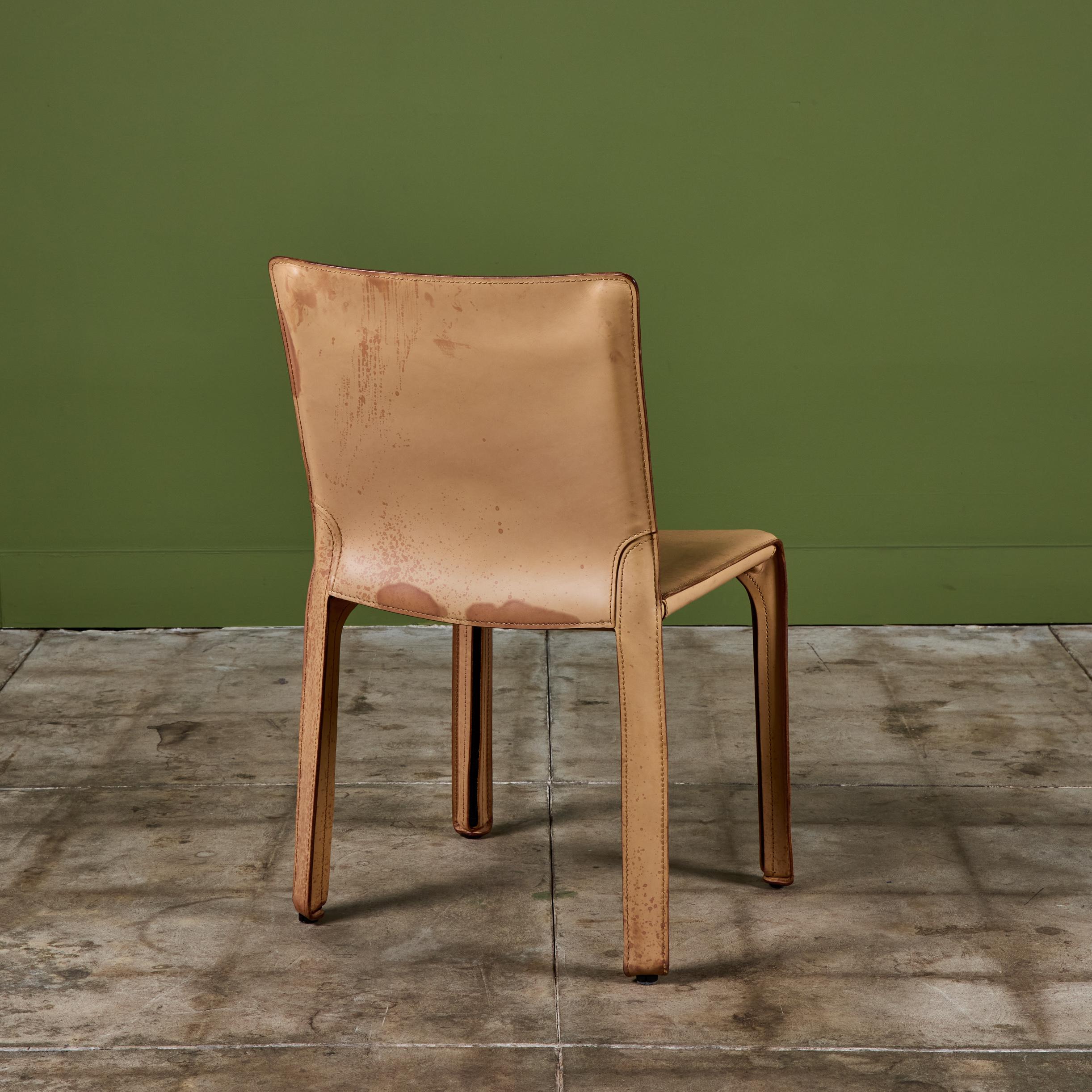 Mario Bellini Cab Beistell-Esszimmerstuhl für Cassina (20. Jahrhundert) im Angebot