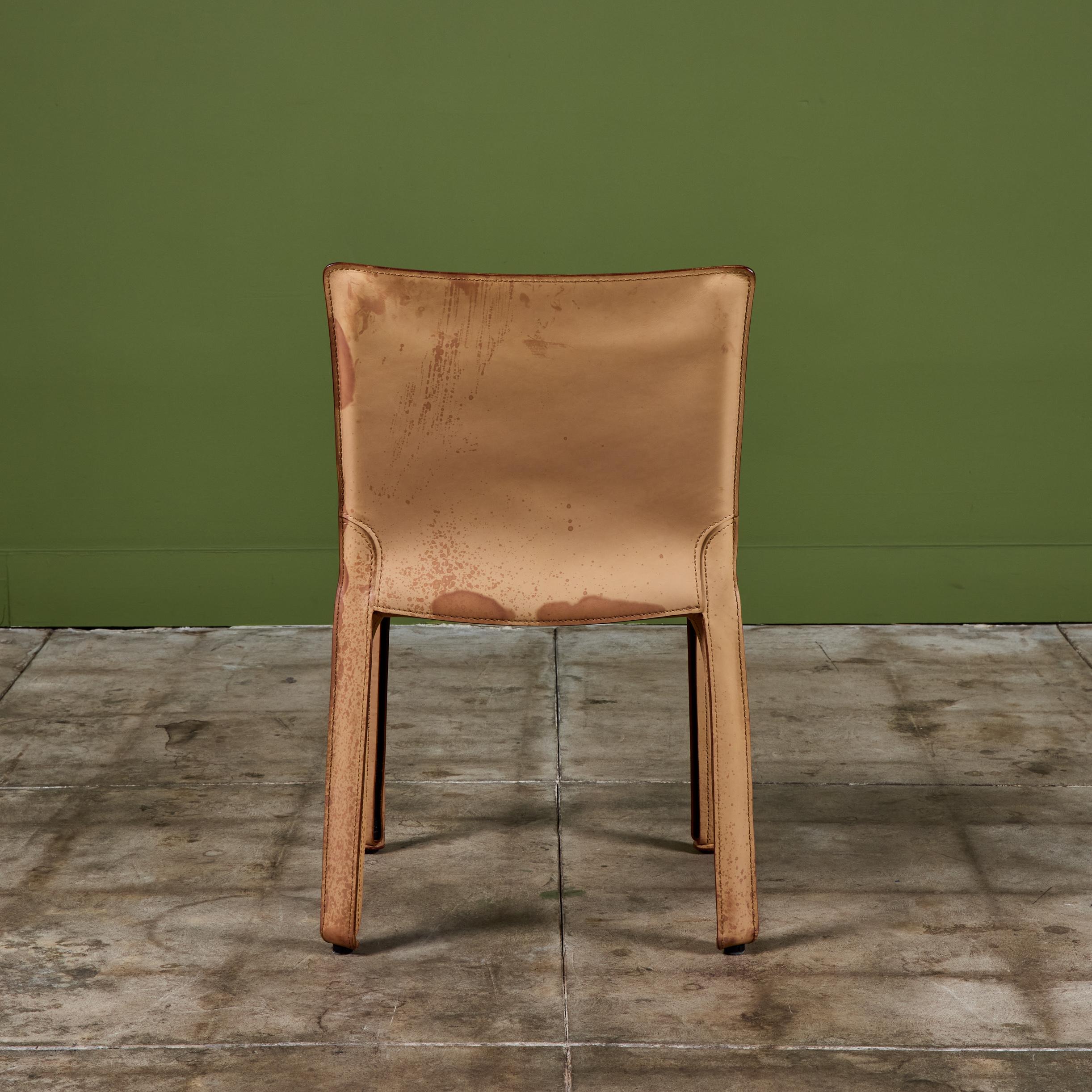 Mario Bellini Cab Beistell-Esszimmerstuhl für Cassina (Stahl) im Angebot