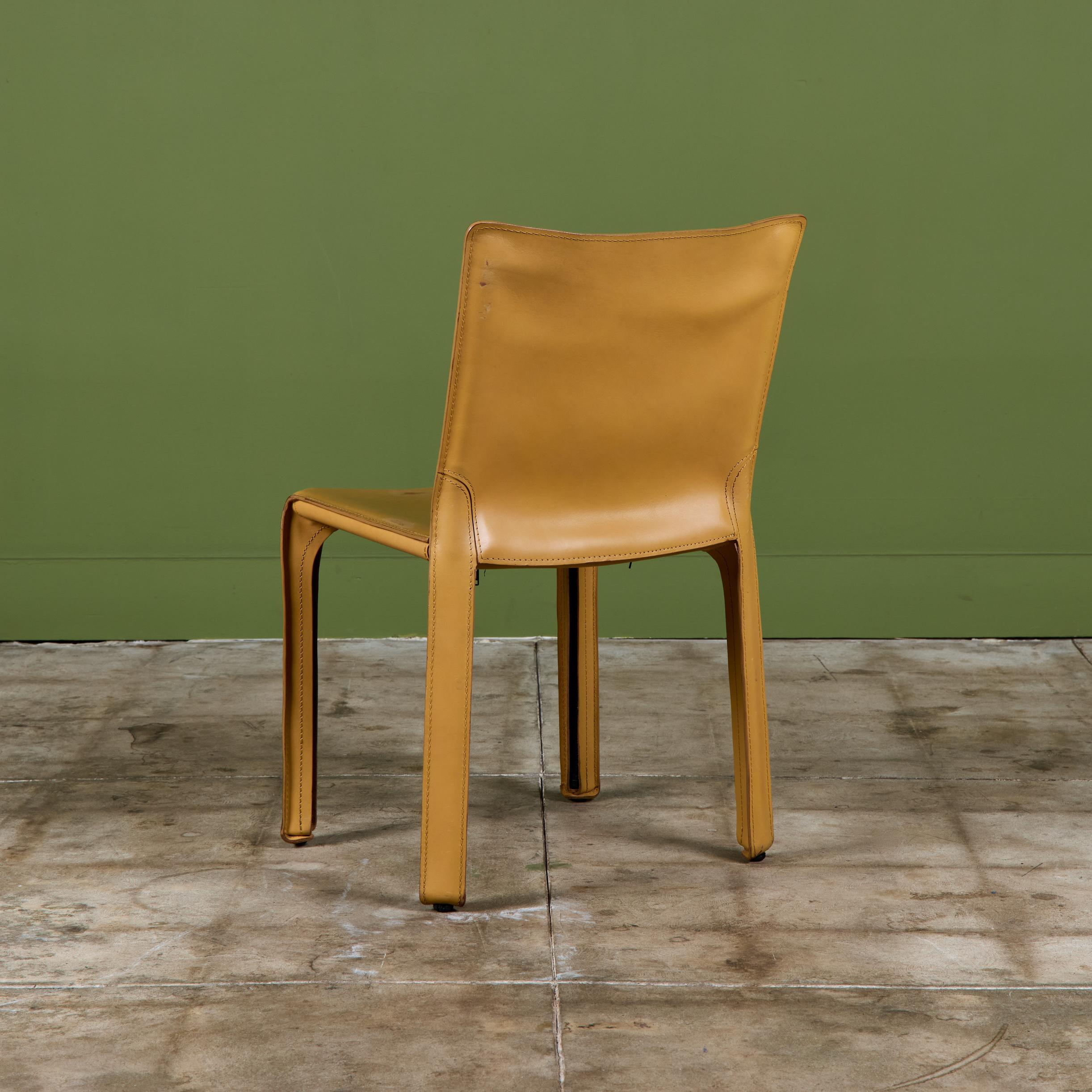 Mario Bellini Cab Side Dining Chair for Cassina For Sale 1