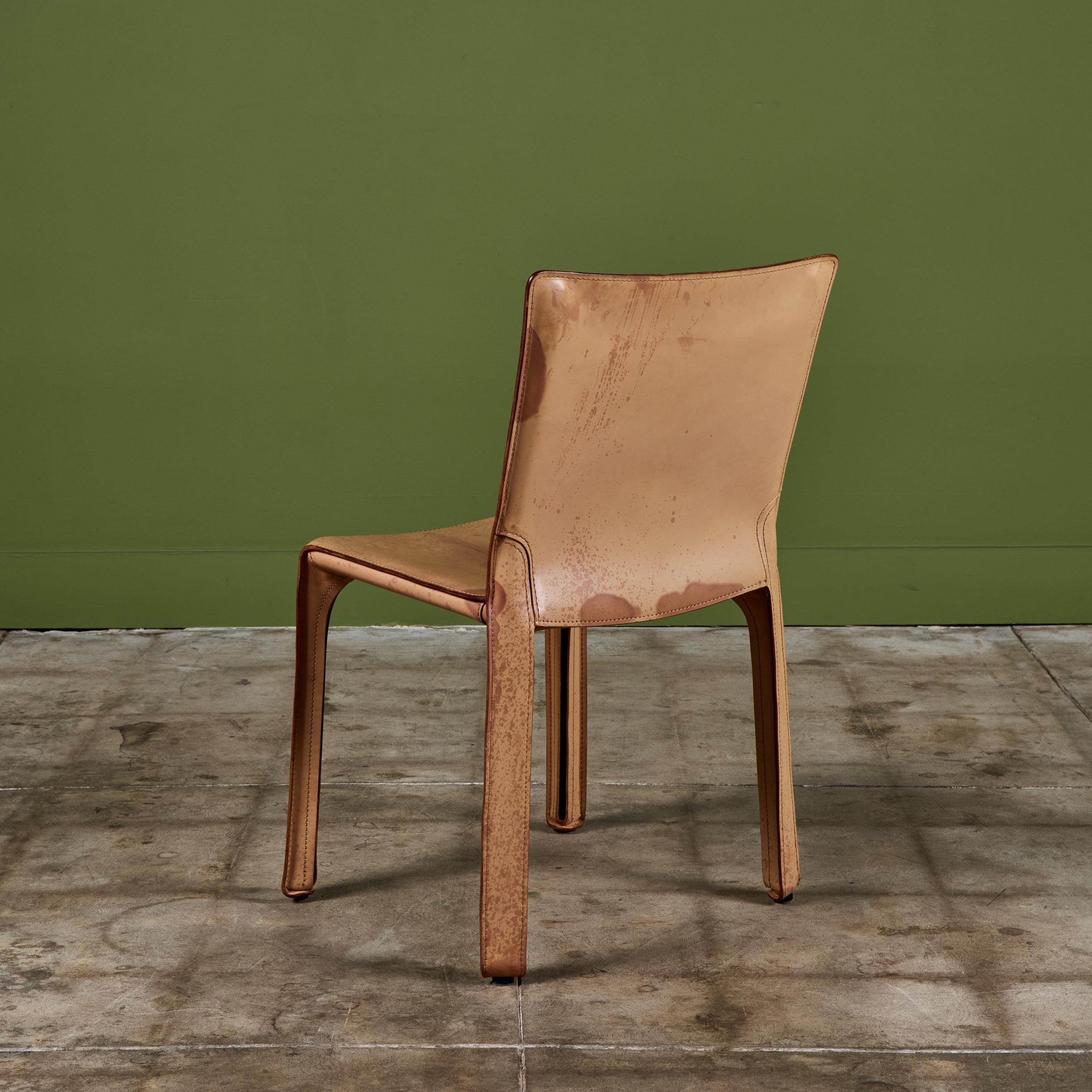 Mario Bellini Cab Beistell-Esszimmerstuhl für Cassina im Angebot 1