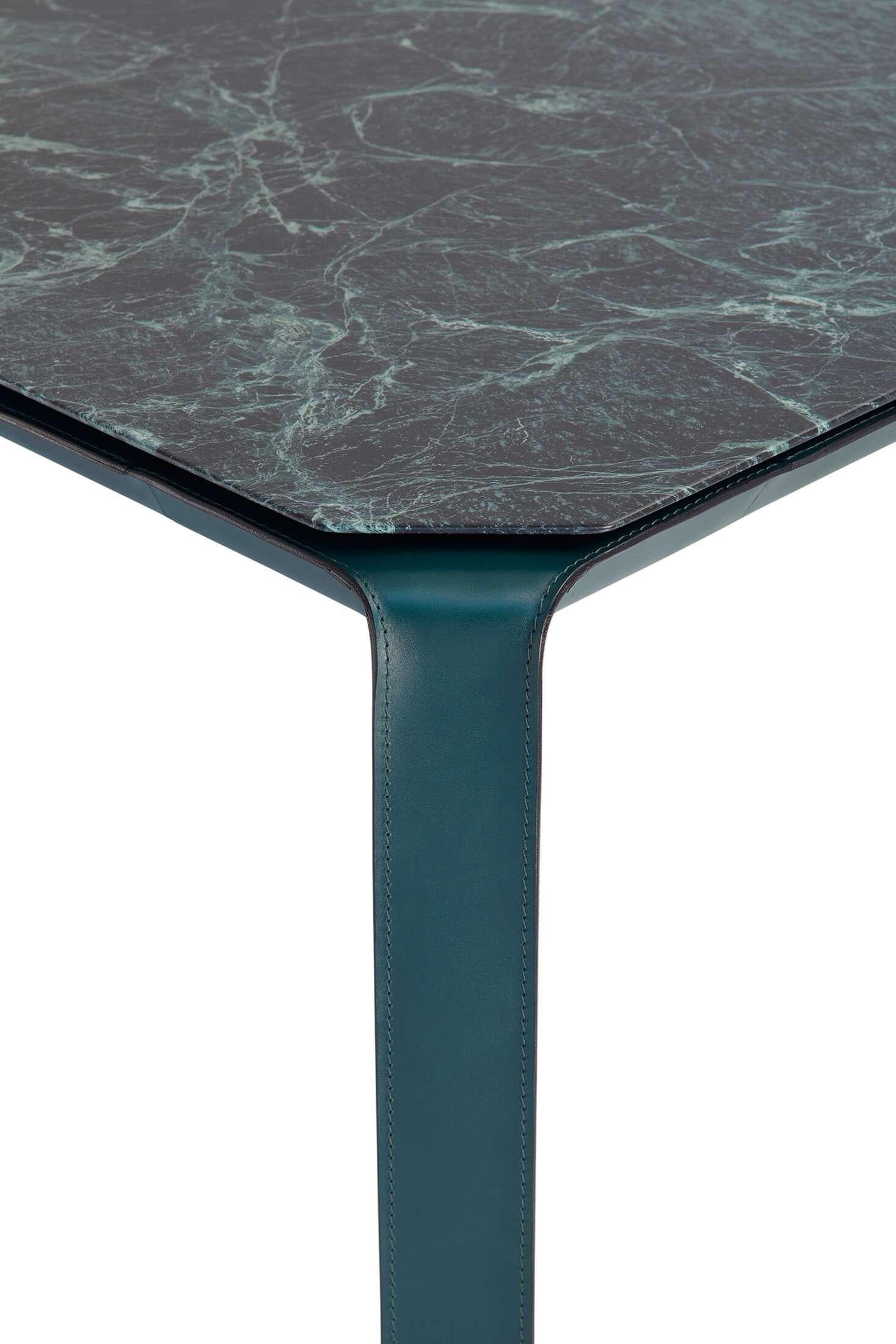 Mario Bellini „Cab Tab“-Tisch aus Ledermarmor, Holz für Cassina, Italien, neu (Moderne der Mitte des Jahrhunderts) im Angebot