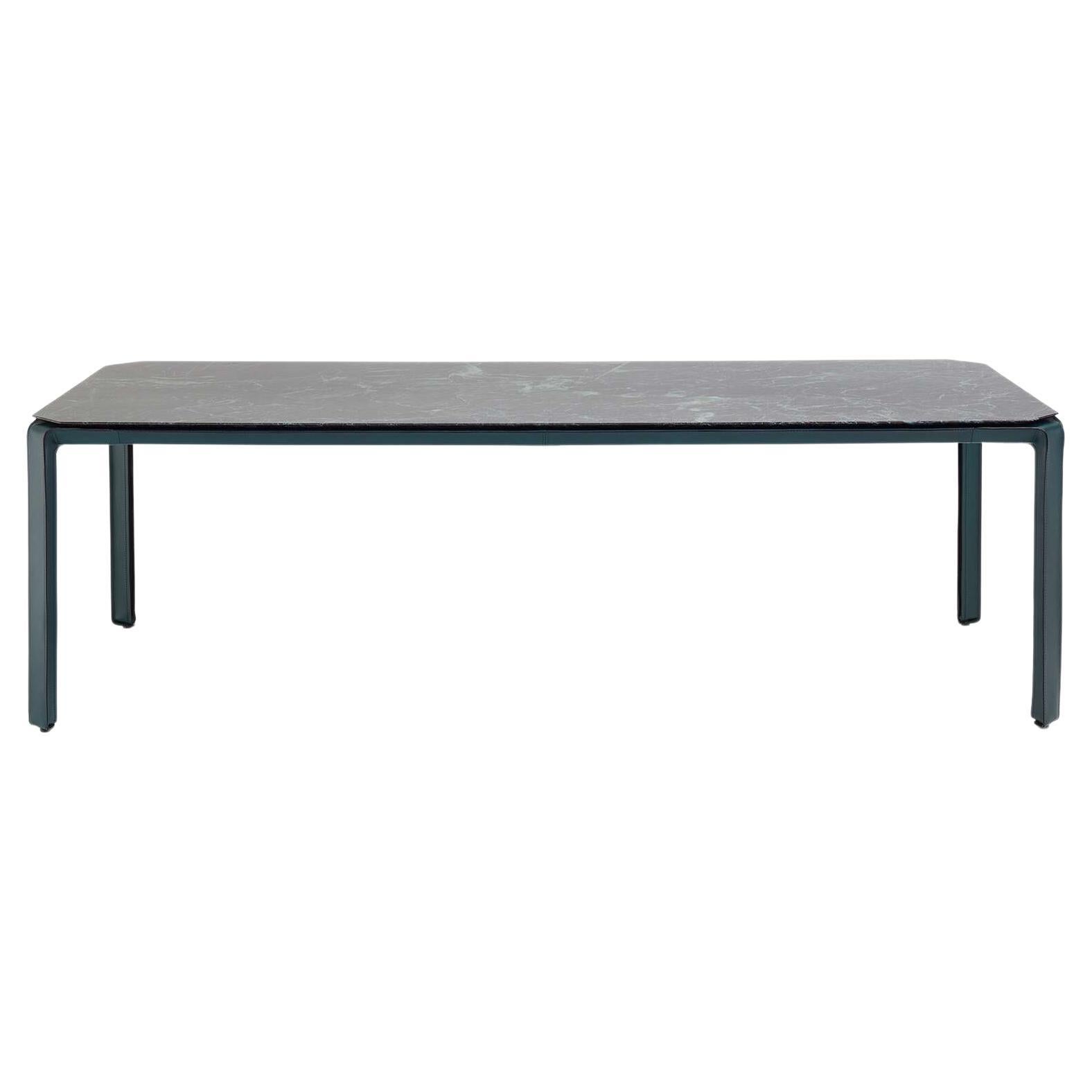 Mario Bellini 'Cab Tab' Table in Leather Marble, Wood for Cassina, Italy - new