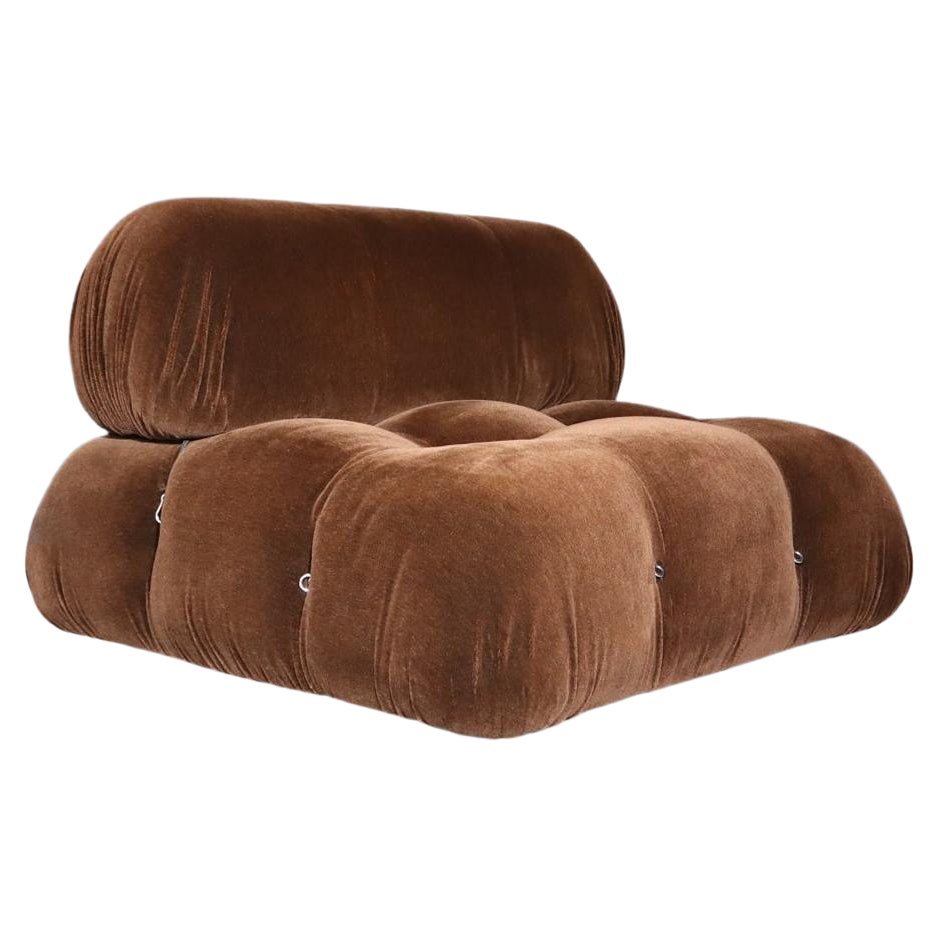 Mario Bellini 
Camaleonda
 Brown Mohair Element, C&B Italia, 1970s