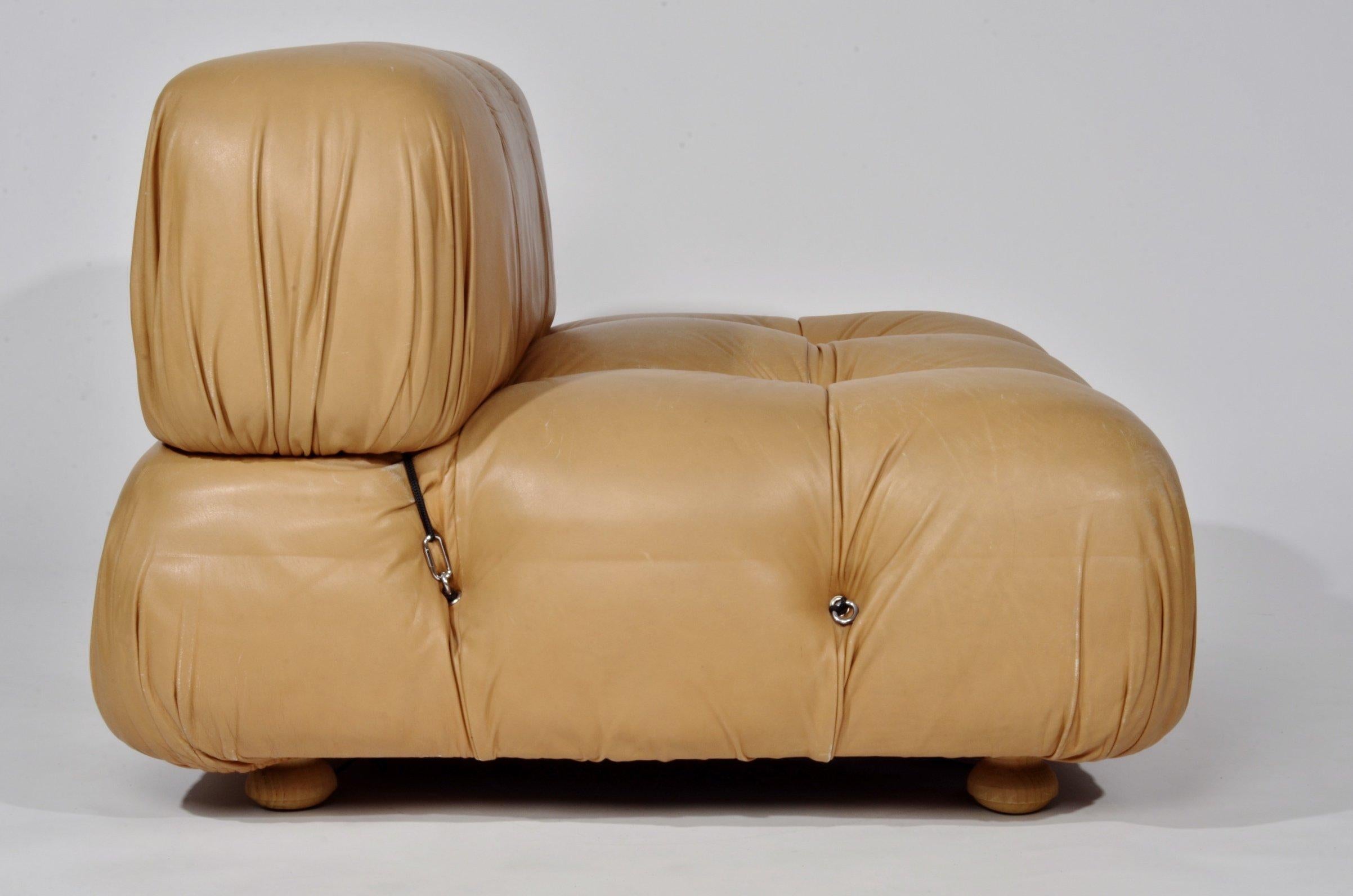 Italian Mario Bellini 'Camaleonda' Chaise and Ottoman or Sectional, circa 1973