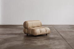 Mario Bellini “Camaleonda” Easy Chair for B&B Italia, Sand Beige Leather, 1970