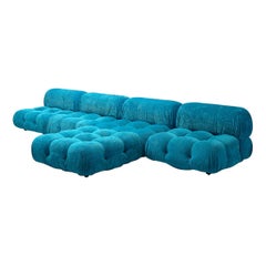 Mario Bellini 'Camaleonda' in Bright Blue Original Corduroy
